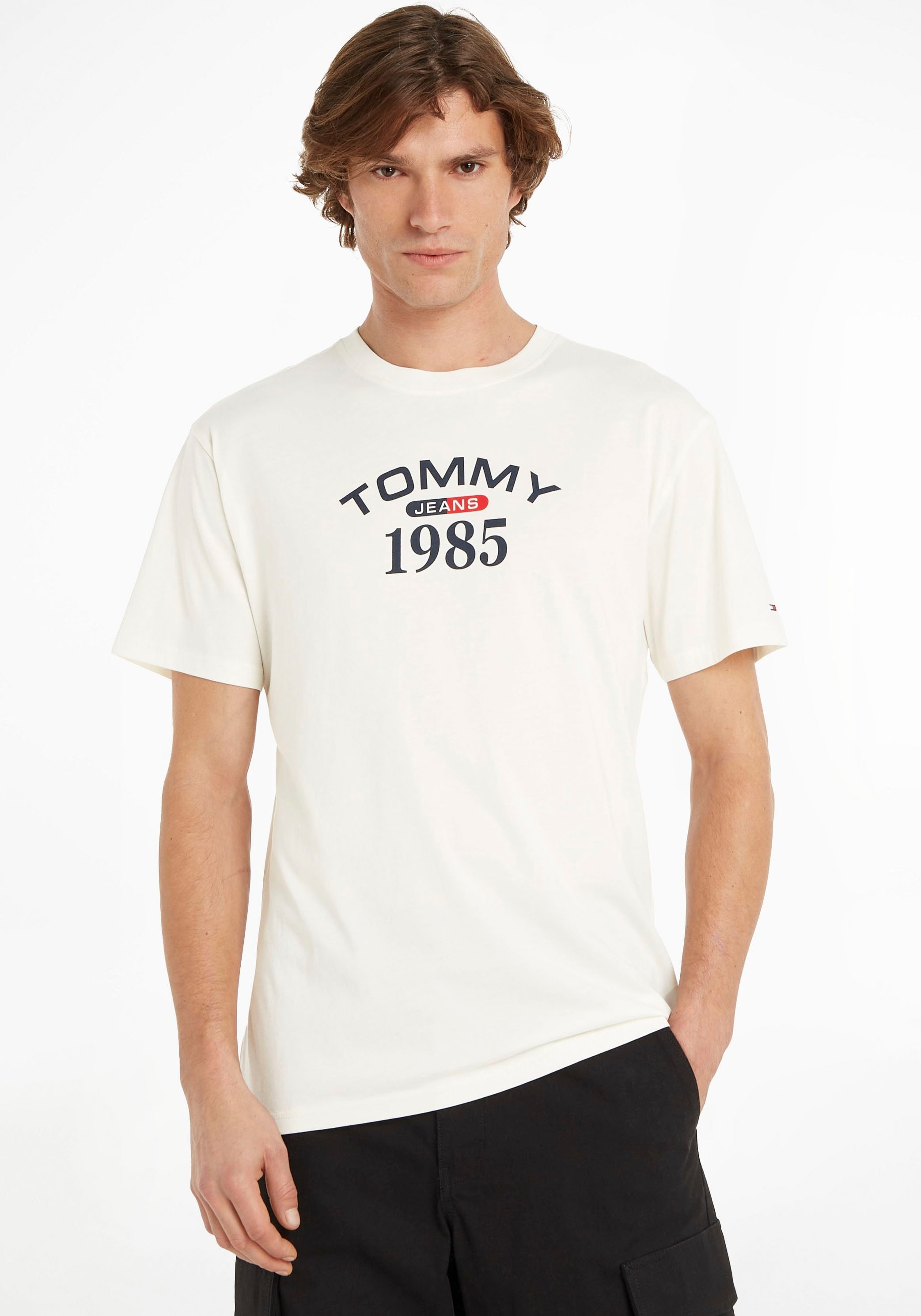 ♕ Tommy Jeans TEE« versandkostenfrei T-Shirt CLSC RWB 1985 CURVED »TJM auf