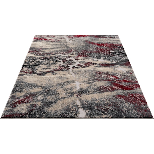 ♕ my home Teppich »Dario«, rechteckig, angenehme Haptik, modernes Marmor-Design,  Wende - Teppich, weich versandkostenfrei auf