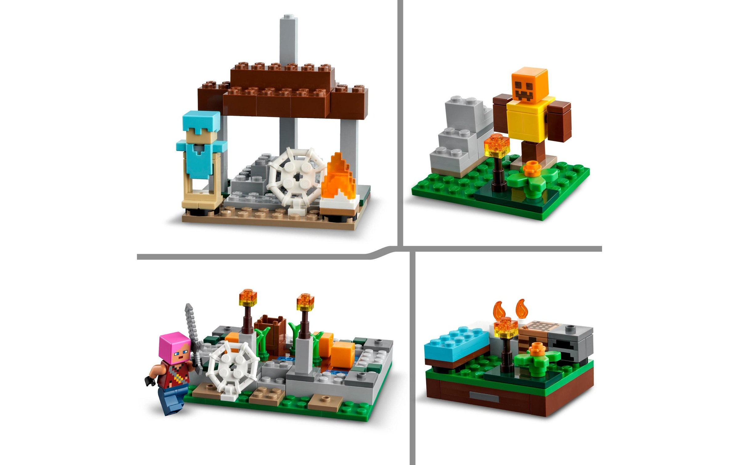 LEGO® Konstruktionsspielsteine »Das verlassene Dorf«, (422 St.)