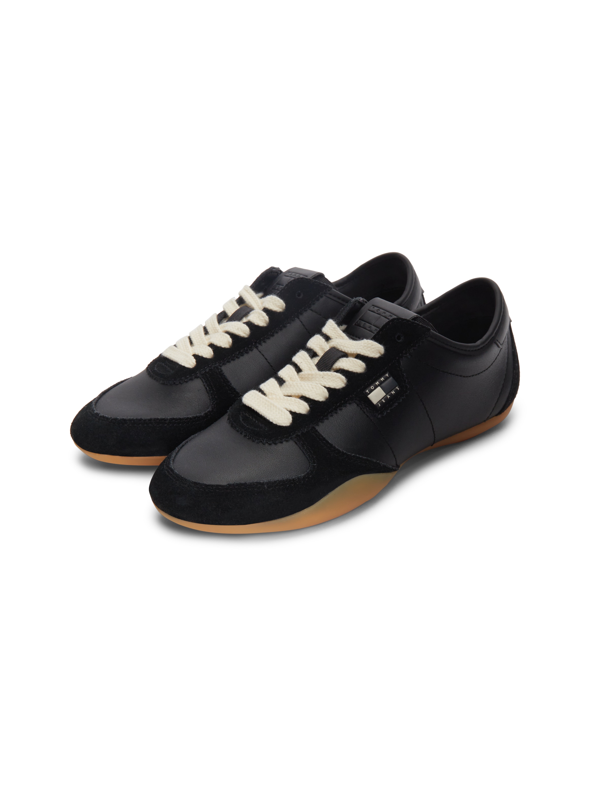 Image of Tommy Jeans Sneaker "TJ BALLET SNEAKER" Freizeitschuh, Halbschuh, Schnürschuh im Retro-Look
