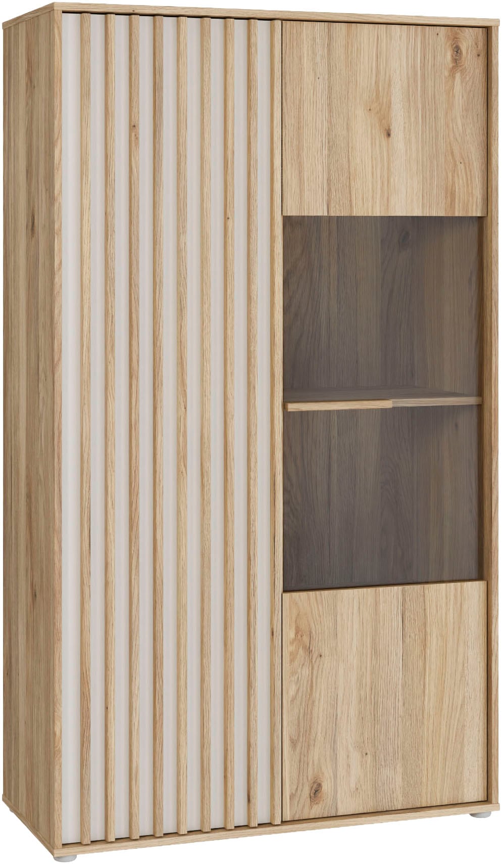 FORTE Buffet haut »Forte Arank Highboard, Glastüre, Beleuchtung optional bestellbar«