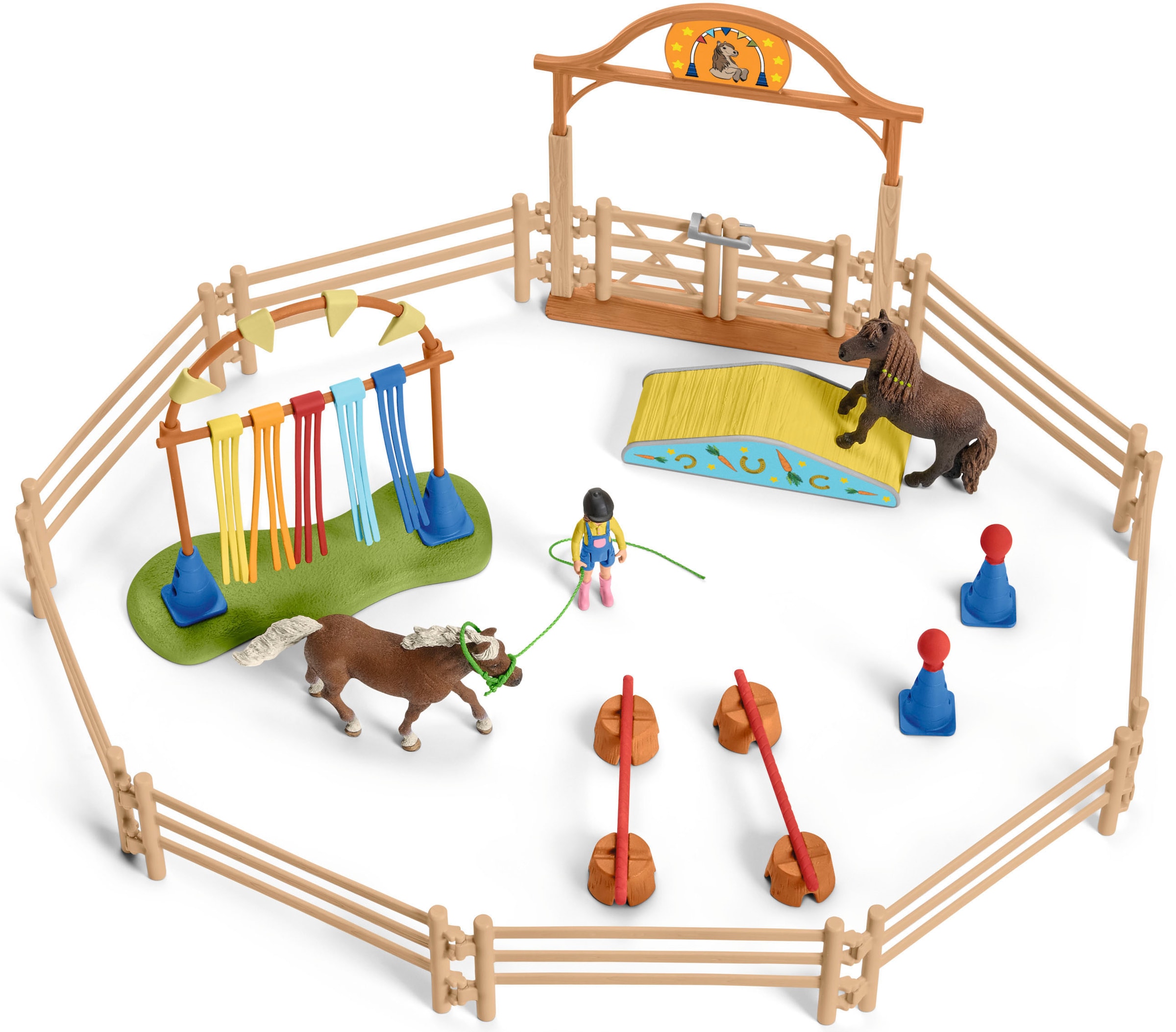 Schleich® Spielwelt »FARM WORLD, Pony Agility Training (42481)«