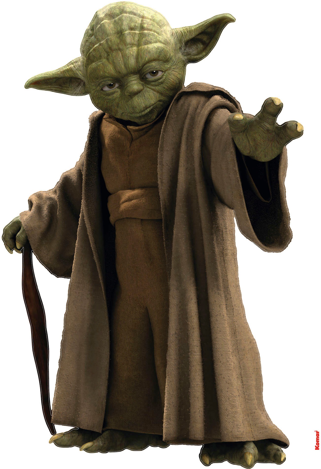 Image of Komar Wandtattoo "Star Wars Yoda - Grösse 100 x 70 cm" selbstklebend, Wandsticker, Kinderzimmer