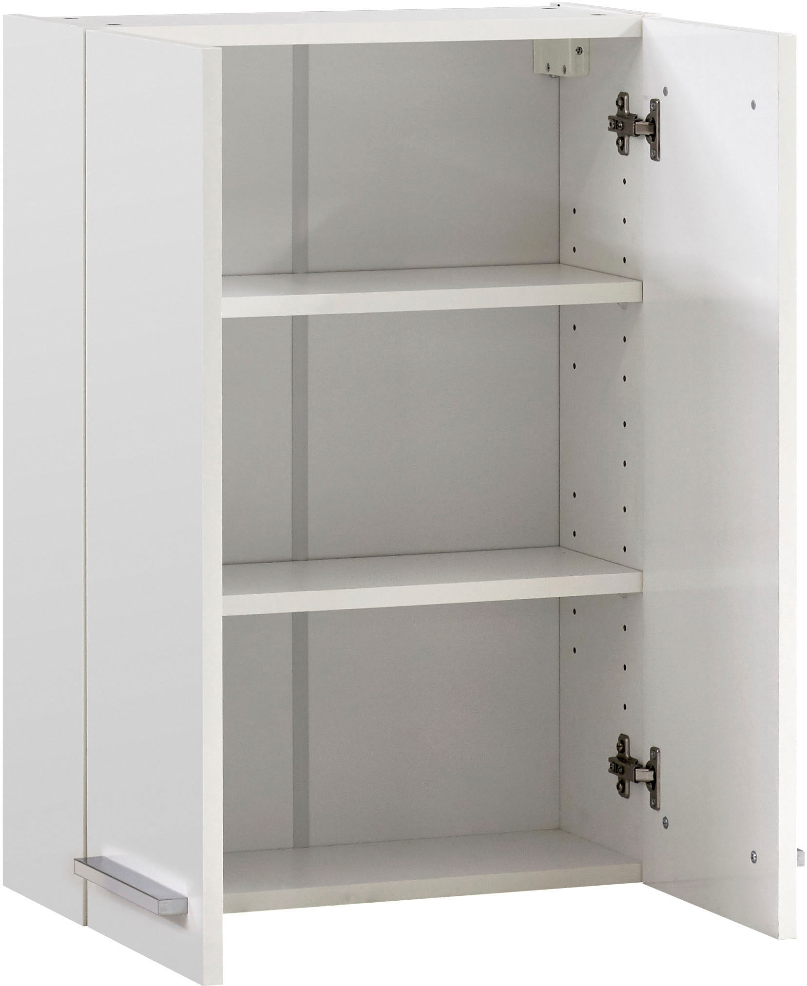 Saphir Hängeschrank »Quickset 335 Badschrank 50 cm breit mit 2 Türen und 2 Einlegeböden« Badezimmer-Hängeschrank inkl. Griffe in Chrom Glanz