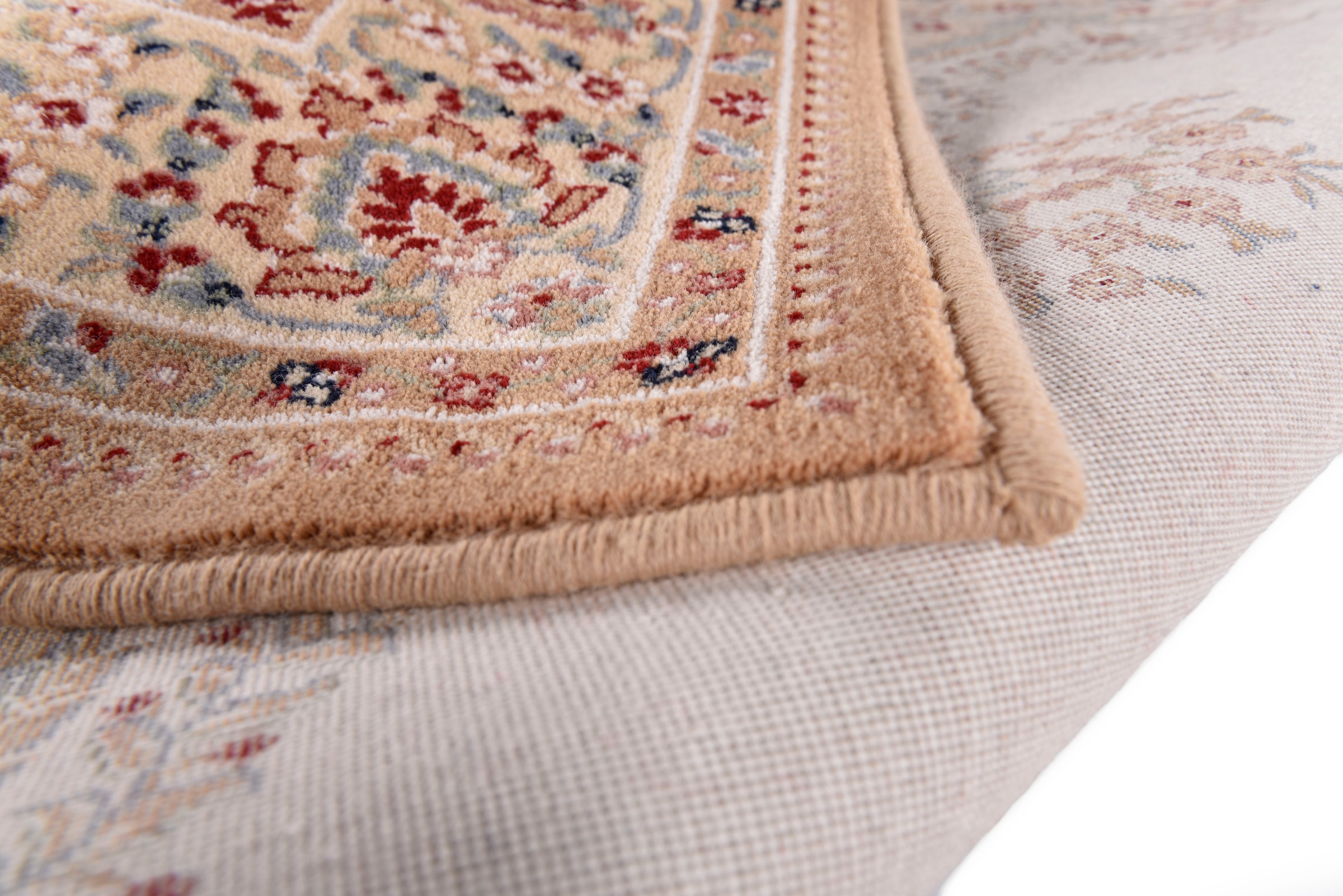 THEKO Wollteppich »Dolna - 809«, rund, 10 mm Höhe, Kurzflor, reine Wolle, Orient-Optik