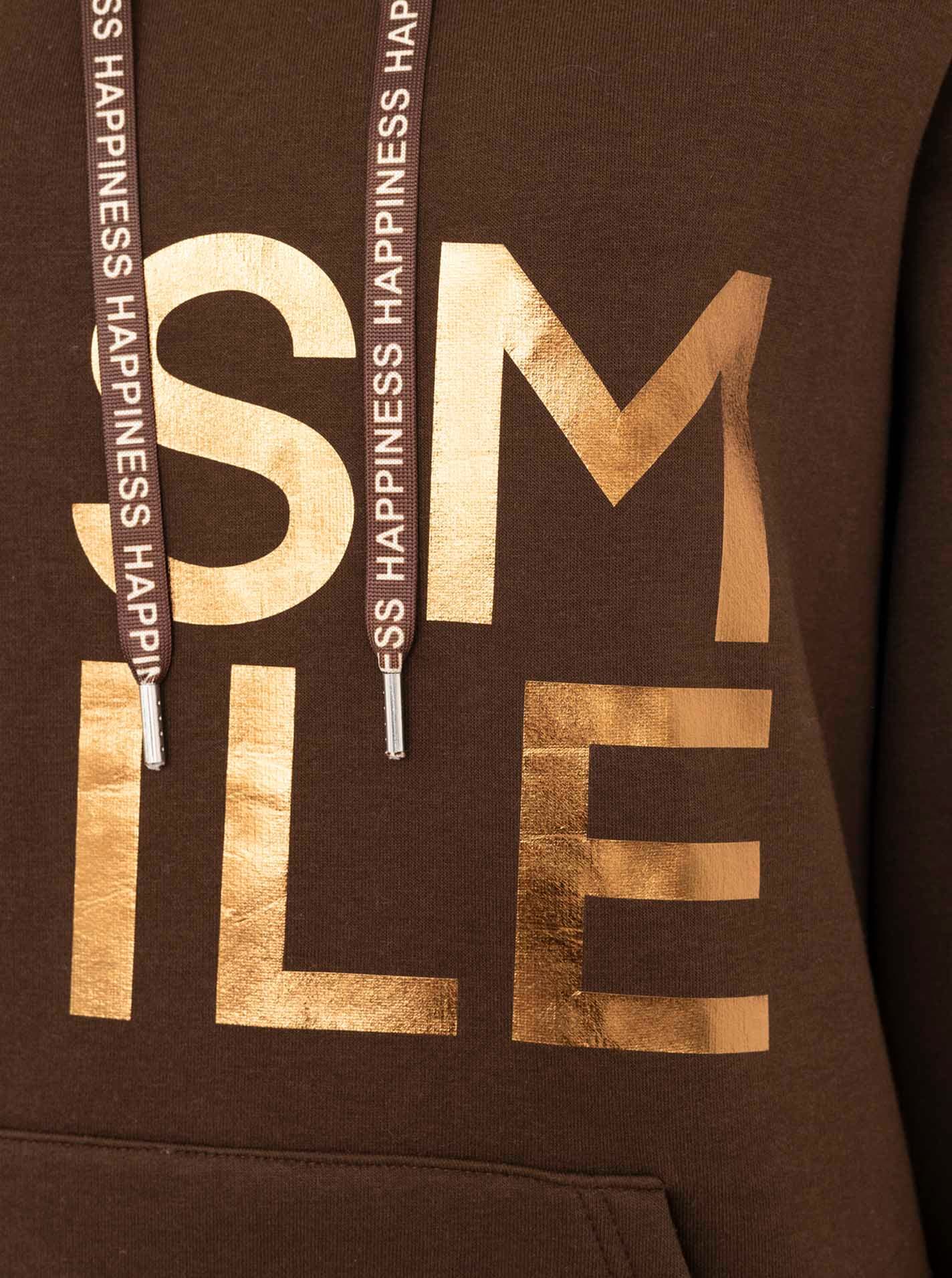 Zwillingsherz Hoodie »"Alissa Shiny"« glänzender Print, Daumenloch, Kordel, gesticktes Herz am Ärmel