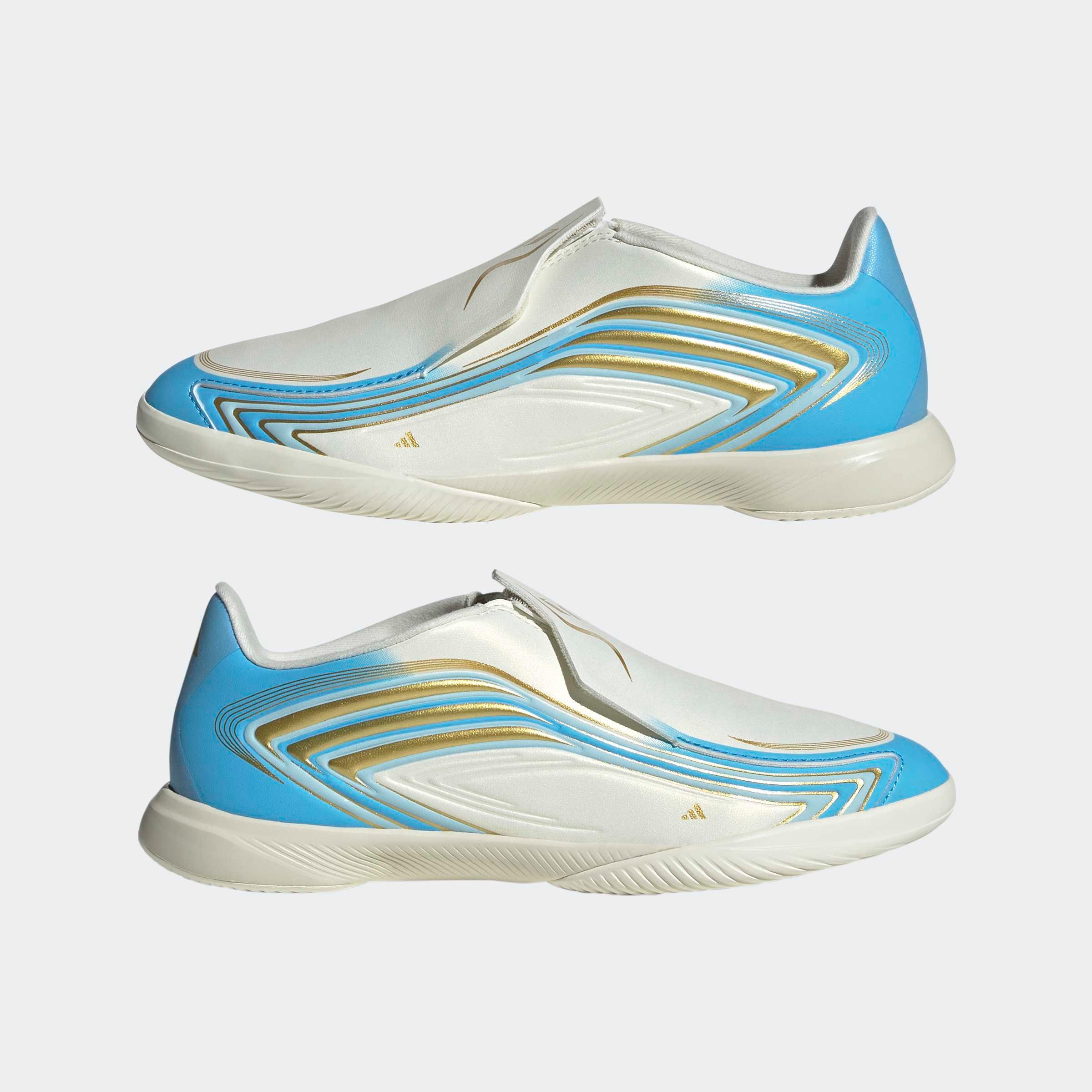 adidas Performance Chaussure de football »F50 MESSI LEAGUE KIDS , HALLENBÖDEN, OHNE SCHNÜRSENKEL«  pour sol de salle, pour adolescents et enfants