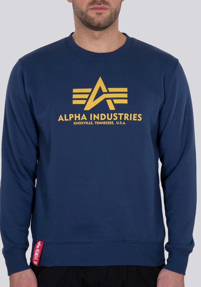 Alpha Industries Sweatshirt »Basic Sweater«, Baumwollmischung, regular fit
