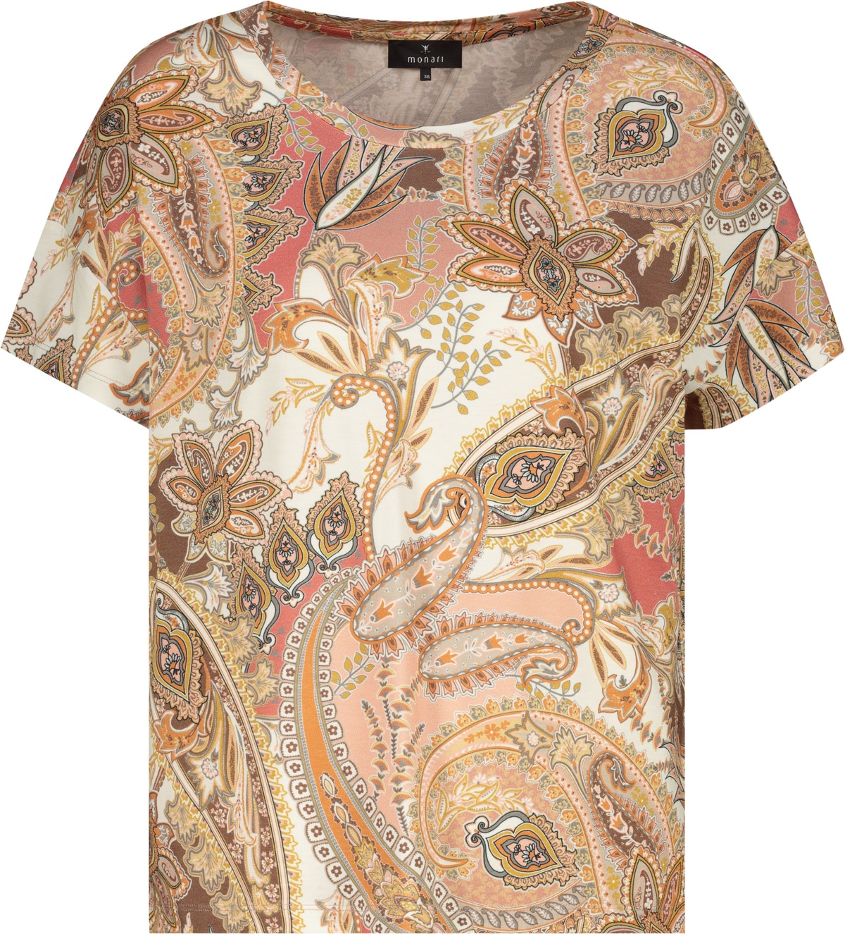 Monari T-shirt »Shirt Paisleydruck allover« Regular fit mit Paisleymuster