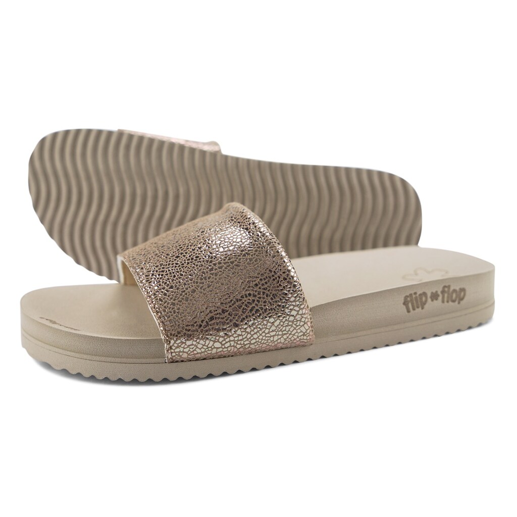 Flip Flop Pantolette »pool metallic cracked«