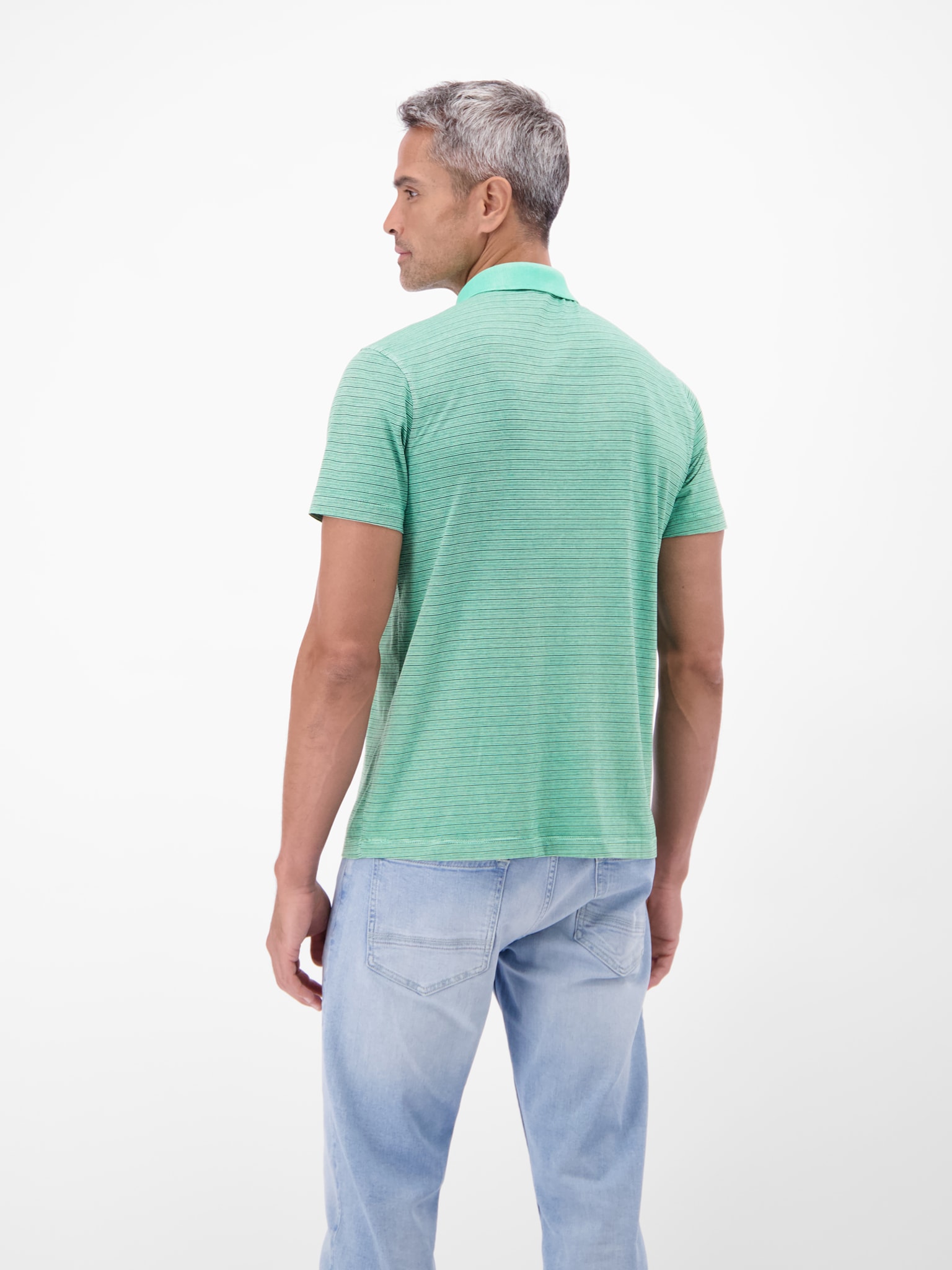 LERROS Polo polo manches courtes à fines rayures