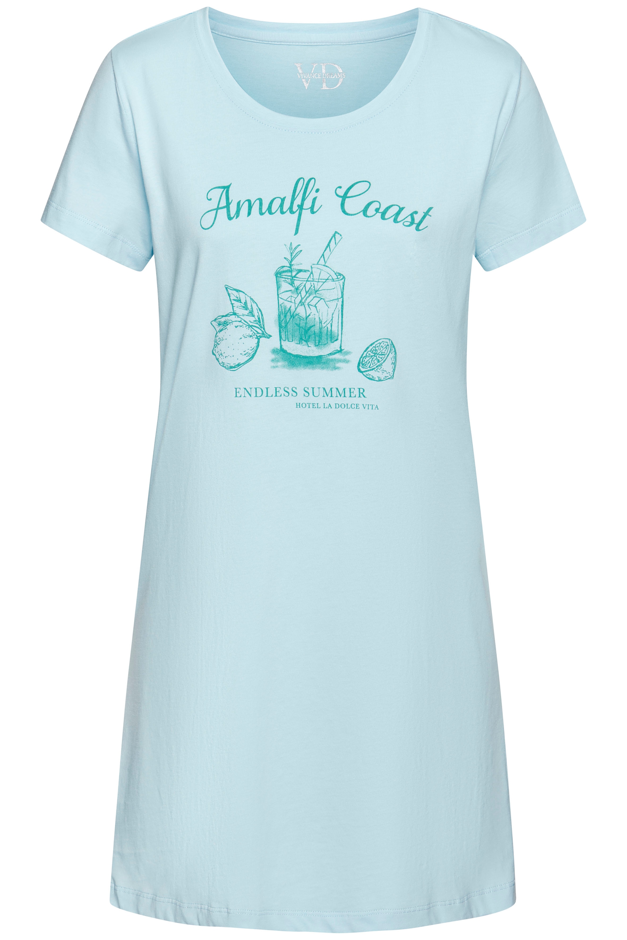Vivance Dreams Sleepshirt, mit zart skizziertem Frontdruck