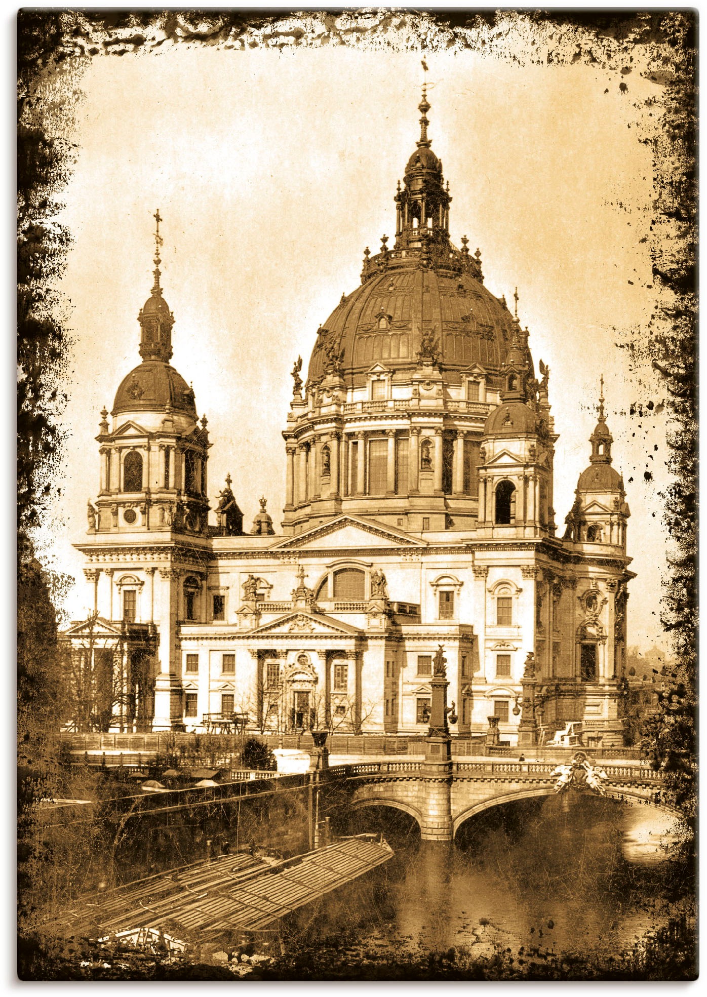 Image of Artland Wandbild »Berlin. Der Dom von der Spree aus«, Gebäude, (1 St.), in vielen Grössen & Produktarten - Alubild / Outdoorbild für den Aussenbereich, Leinwandbild, Poster, Wandaufkleber / Wandtattoo auch für Badezimmer geeignet bei Ackermann Versand Sch