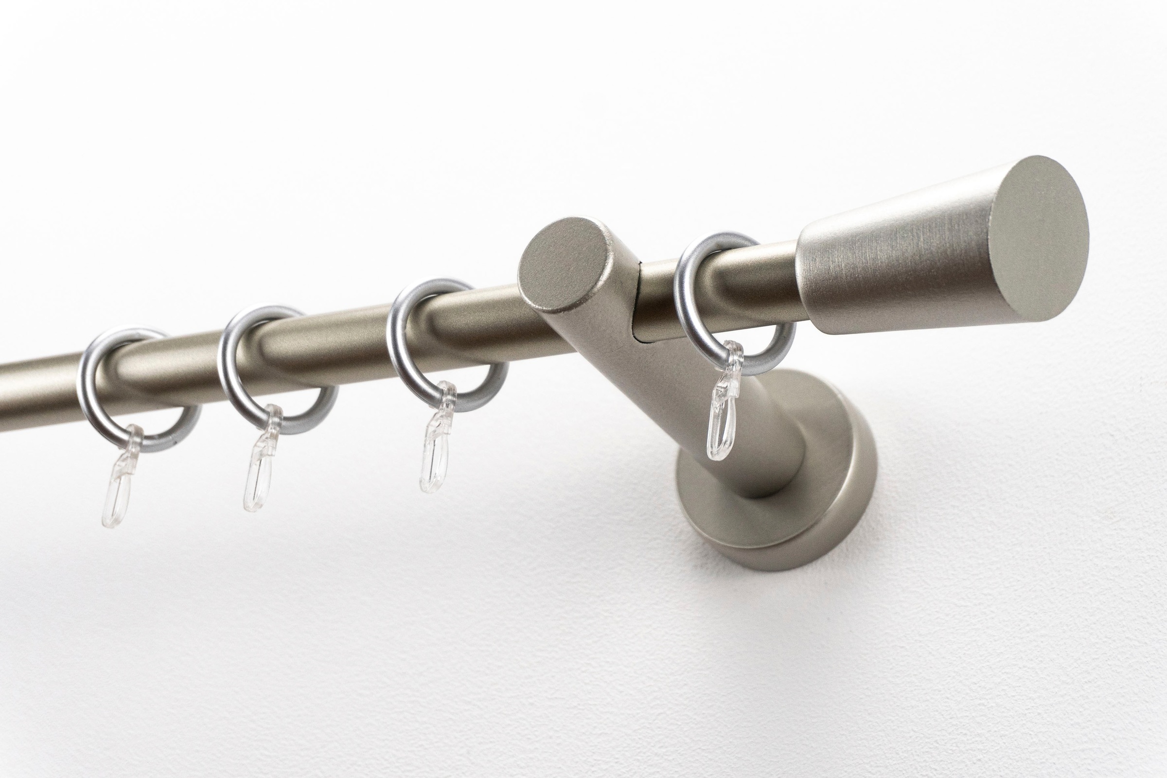 Image of GARESA Gardinenstange »MOLIS«, 1 läufig-läufig, Wunschmasslänge, Vorhanggarnitur, einfache Montage, mit Stangenverbinder verlängerbar, Wandmontage, Keil, mit Ringe und Haken bei Ackermann Versand Schweiz