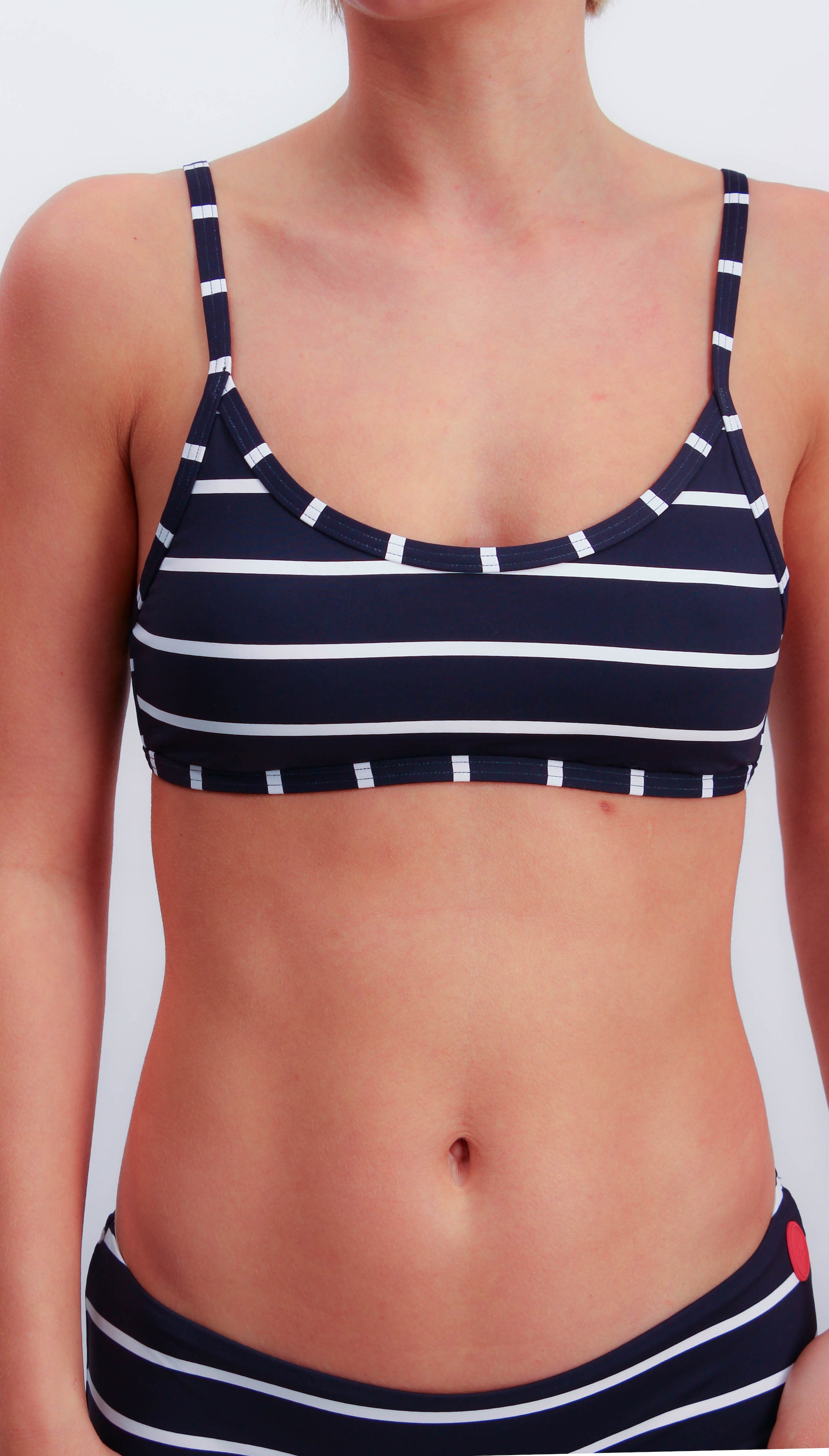 Image of JOOP Jeans Bustier-Bikini-Top "JEANS Easy Summer" im lässigen Streifen-Design, herausnehmbare Pads