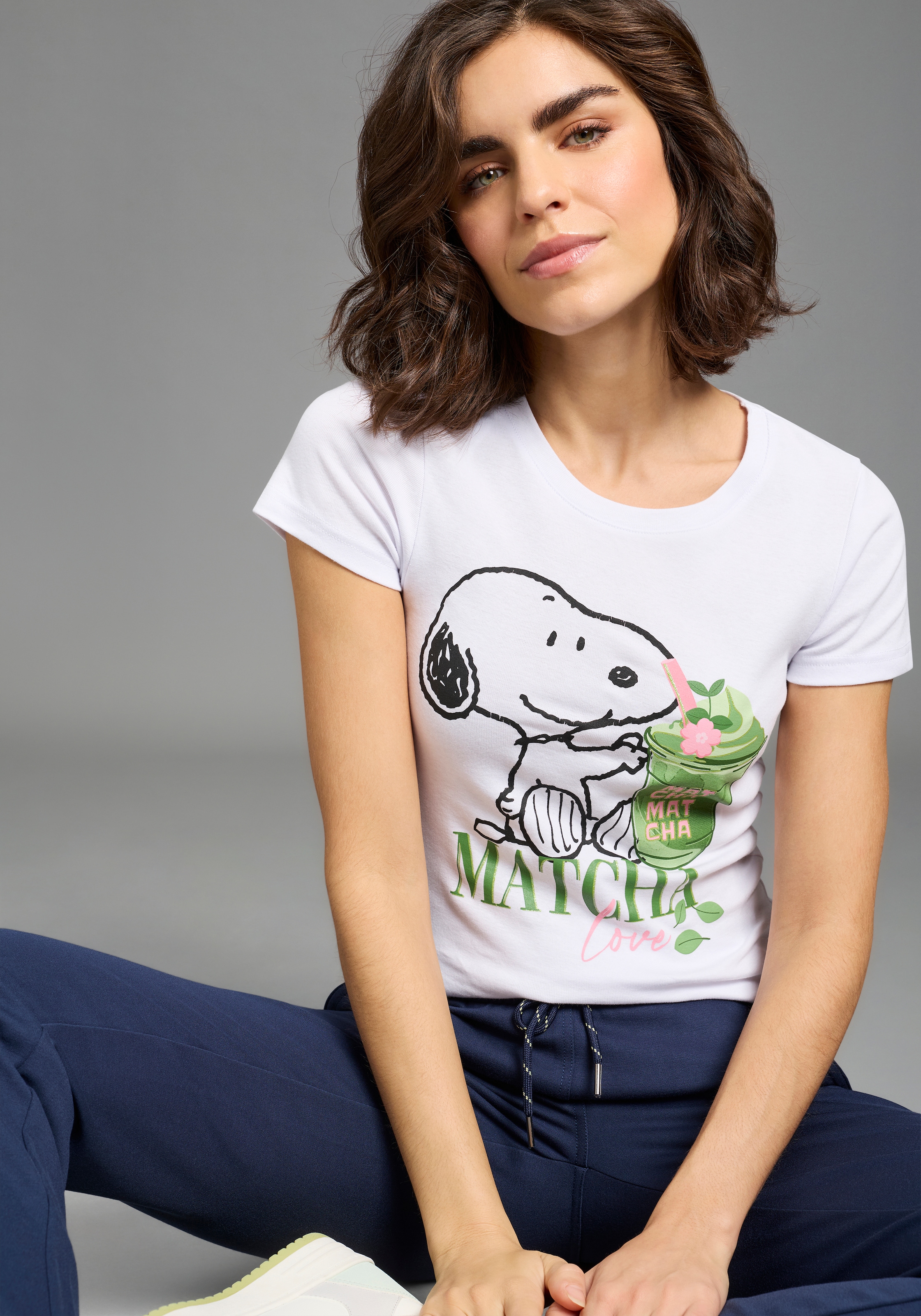 Image of KangaROOS T-Shirt figurbetonte Passform, Kurzarm, hüftlanger Schnitt