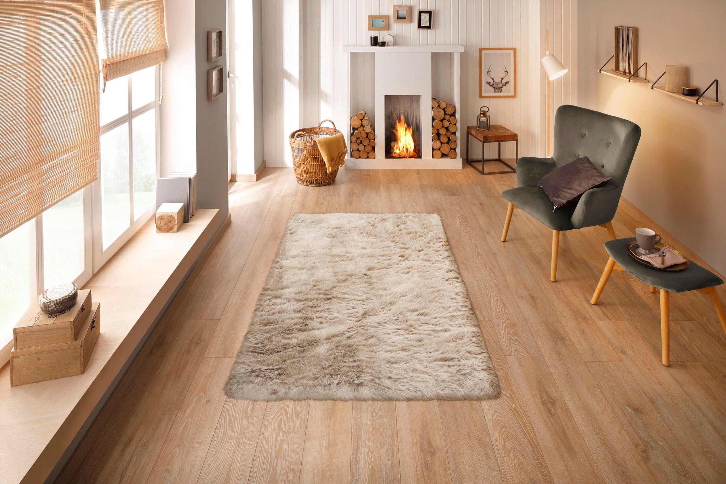 Guido Maria Kretschmer Home&Living Fellteppich »Triana«, rechteckig, 60 mm Höhe,... kaufen