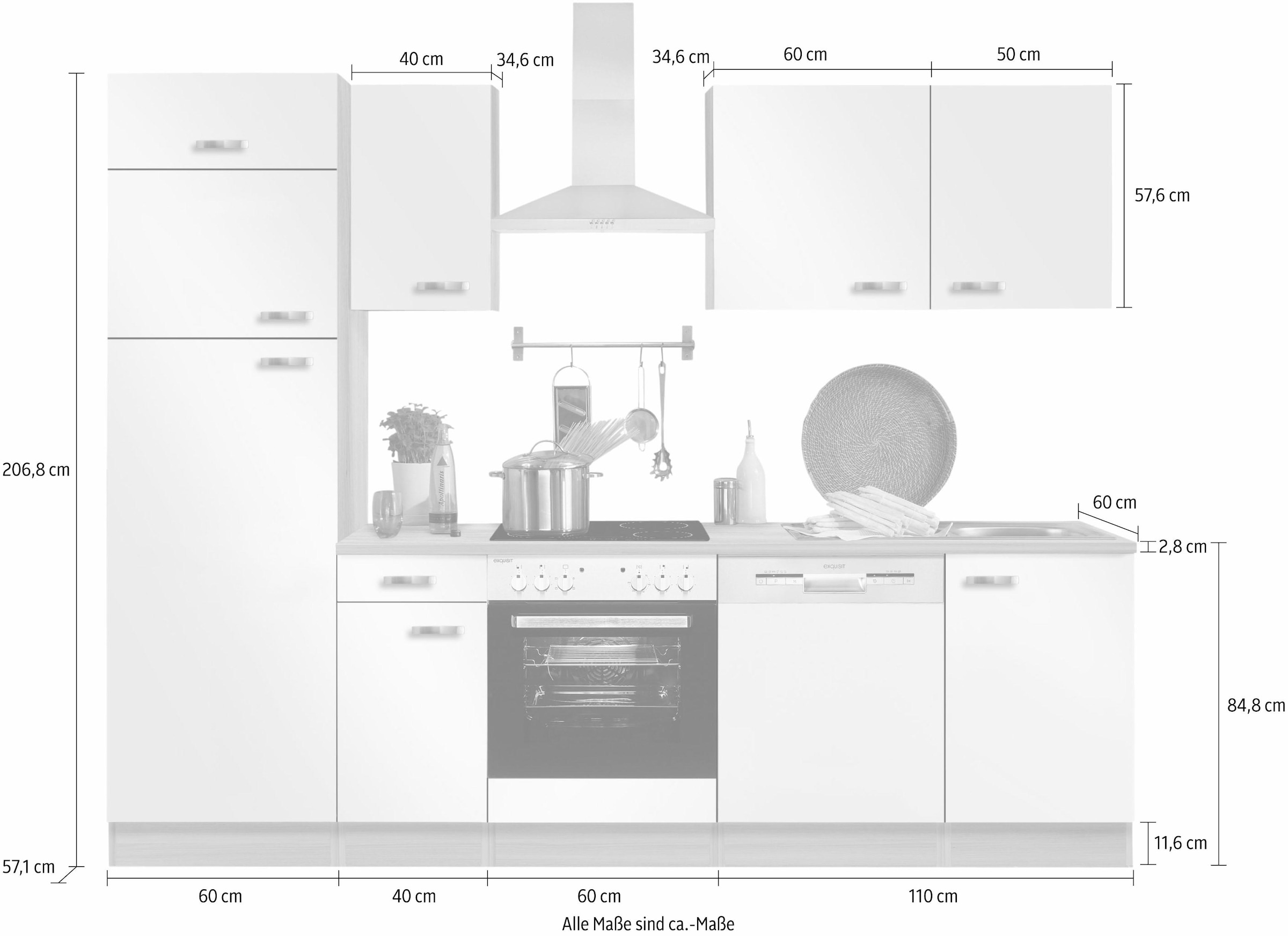 OPTIFIT Küchenzeile »Faro«, ohne E-Geräte, Breite 270 cm