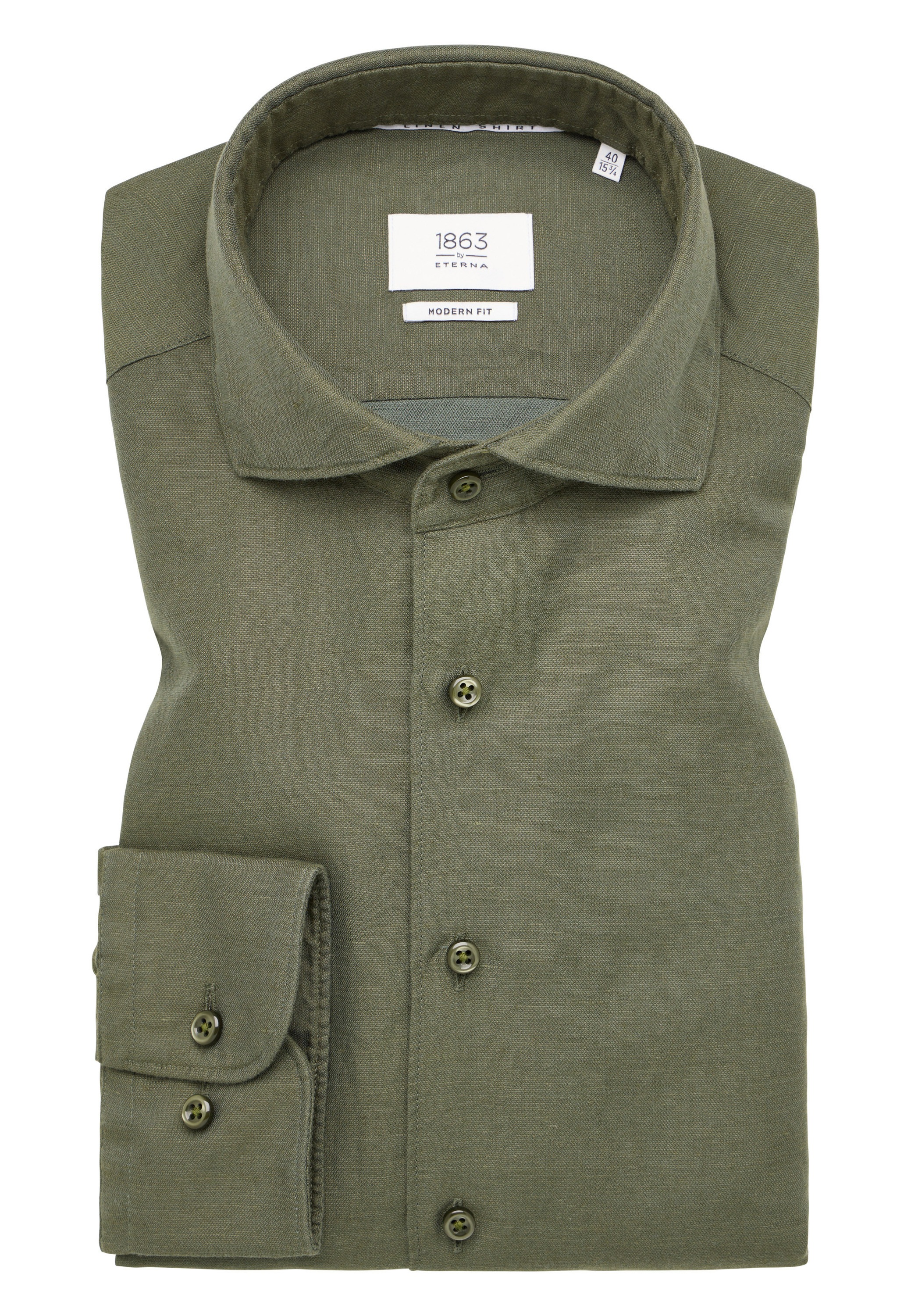 Eterna Langarmhemd »MODERN FIT« EASY IRON (bügelleicht)