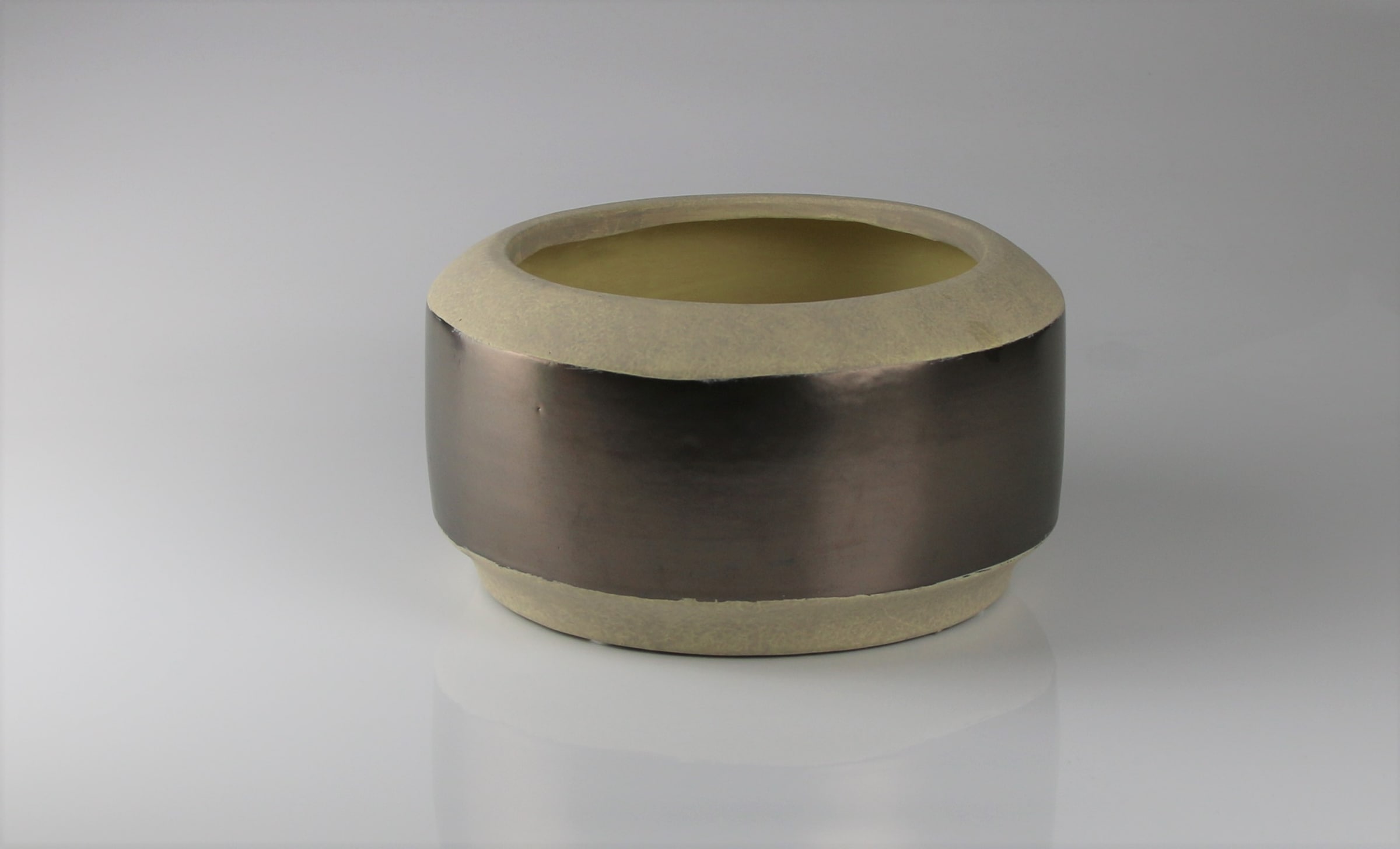 Image of AM Design Dekoschale "aus Holz und Keramik" Ø: 24 cm