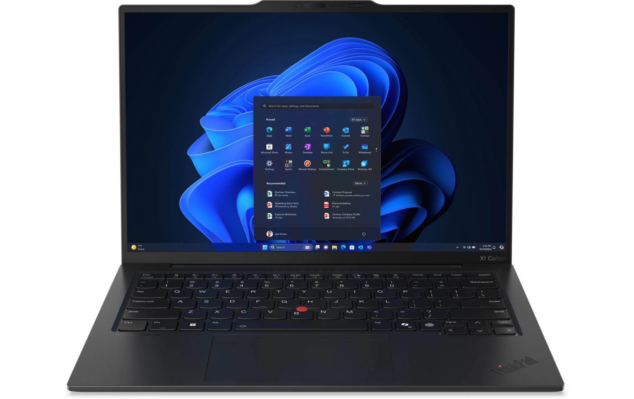 Lenovo Ordinateur portable »ThinkPad X1 Carbon Gen. 13 Aura Edition (Intel)« / 14 ″ Intel Core Ultra 7 1.000 GB SSD