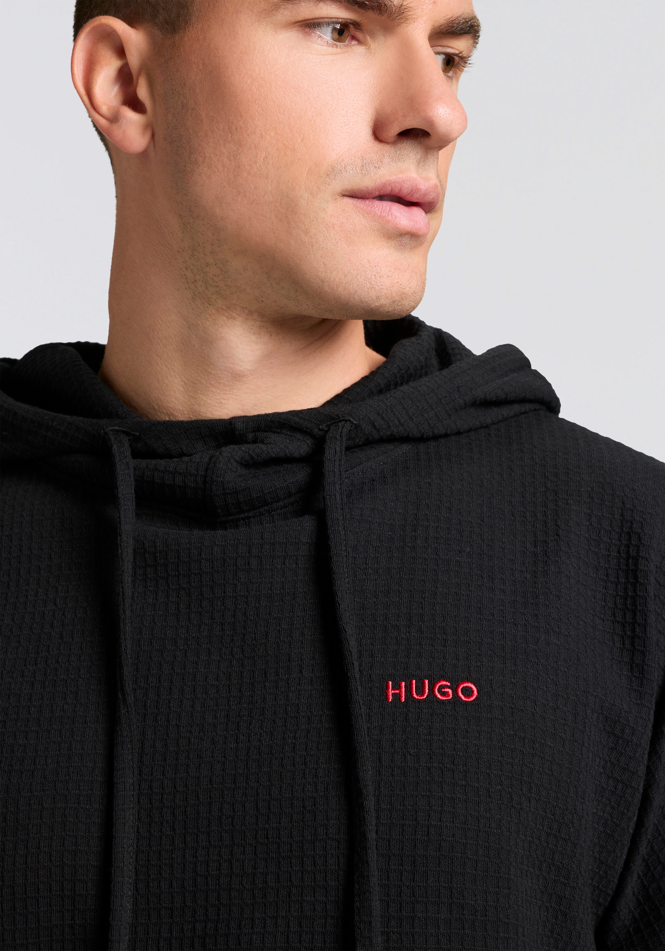 HUGO Underwear Hoodie »Austin«, mit Struktur, Relaxed Fit, Baumwoll-Mix
