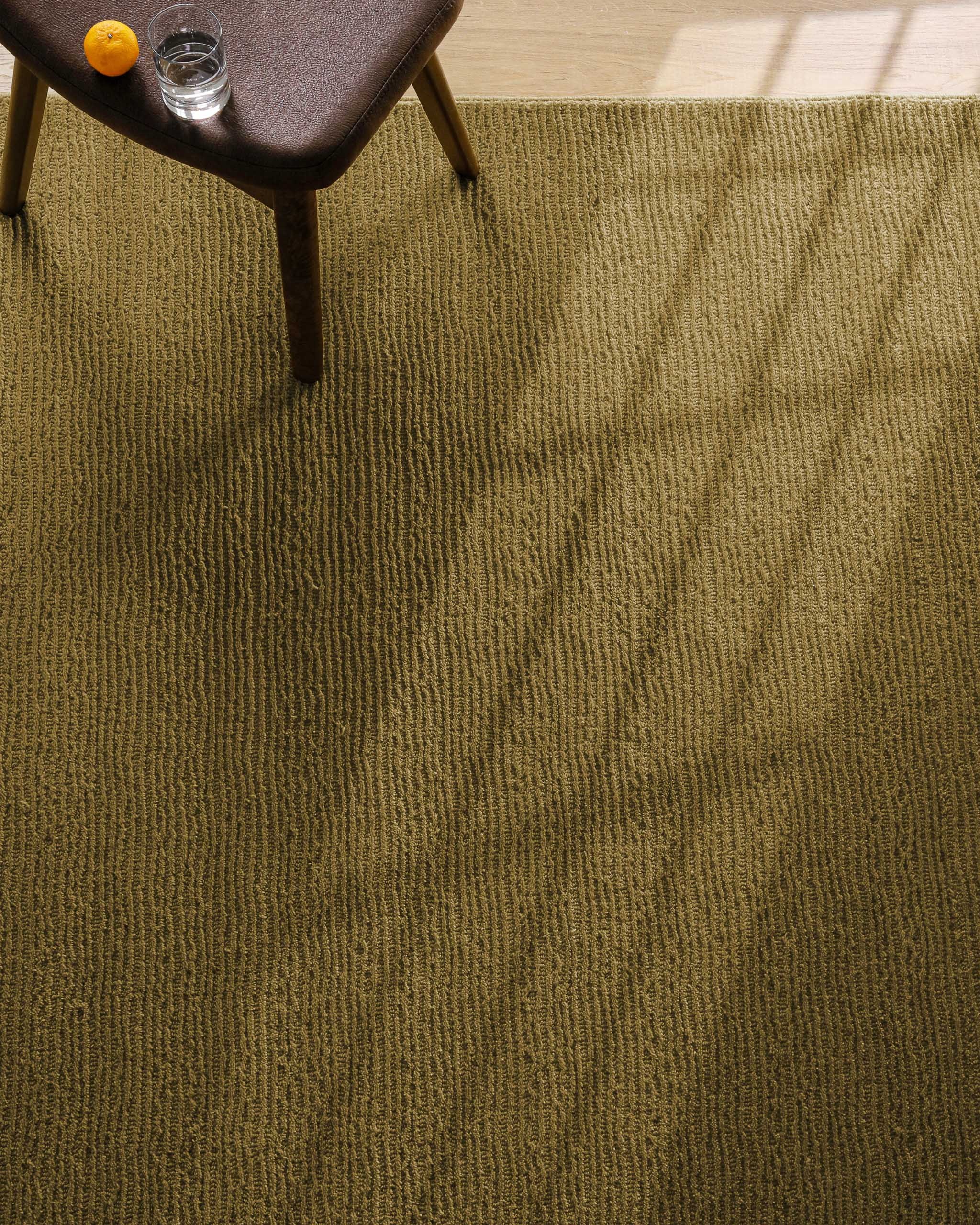 Wecon home Tapis »Castello ONE« Rectangulaire 7 mm Höhe Schurwolle, Kurzflor mit Hoch-Tief-Effekt, Wohnzimmer, Streifenmuster