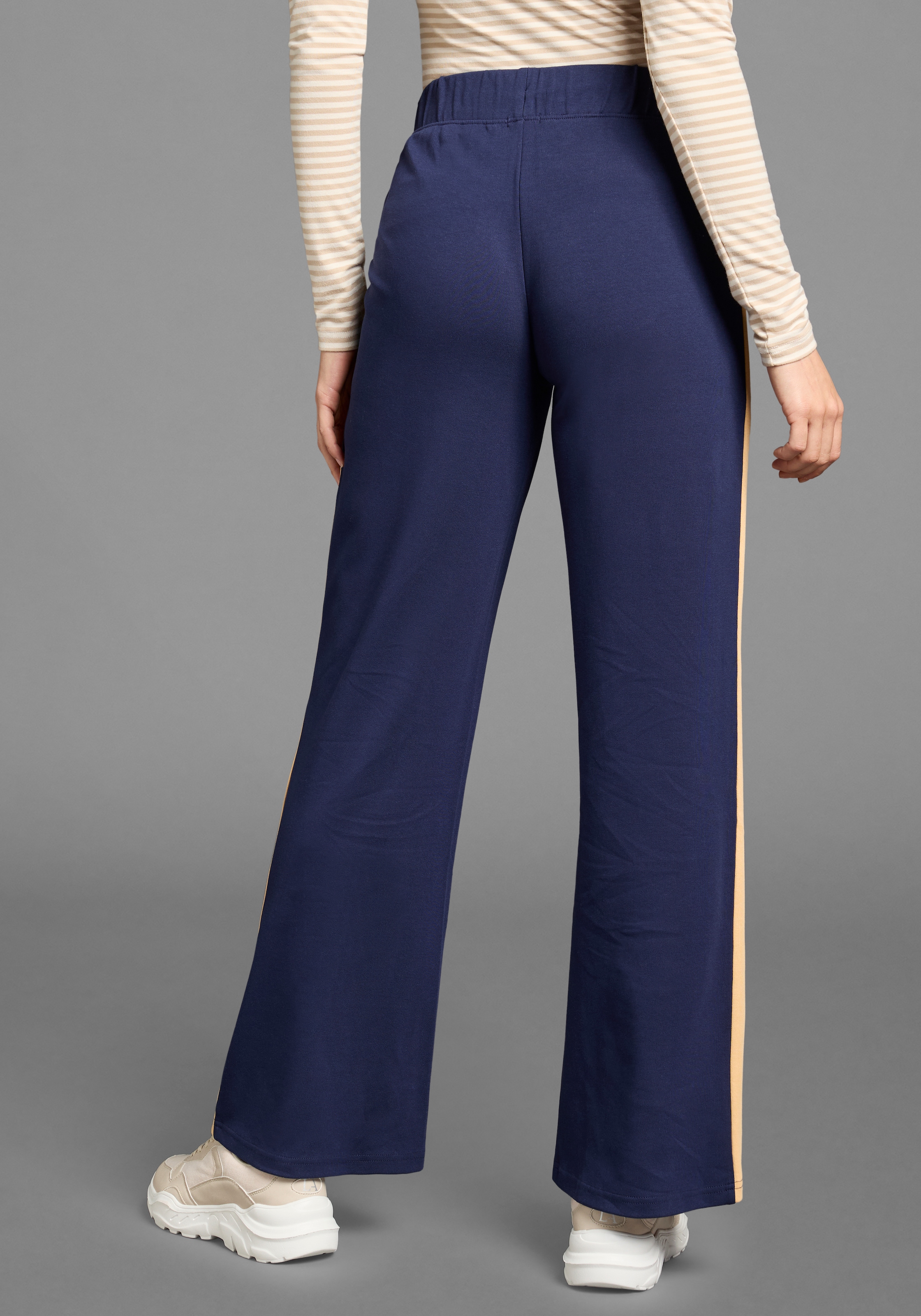 Laura Scott Pantalon en jersey  ausgestellte Passform, innenliegender Gummizug am Bund