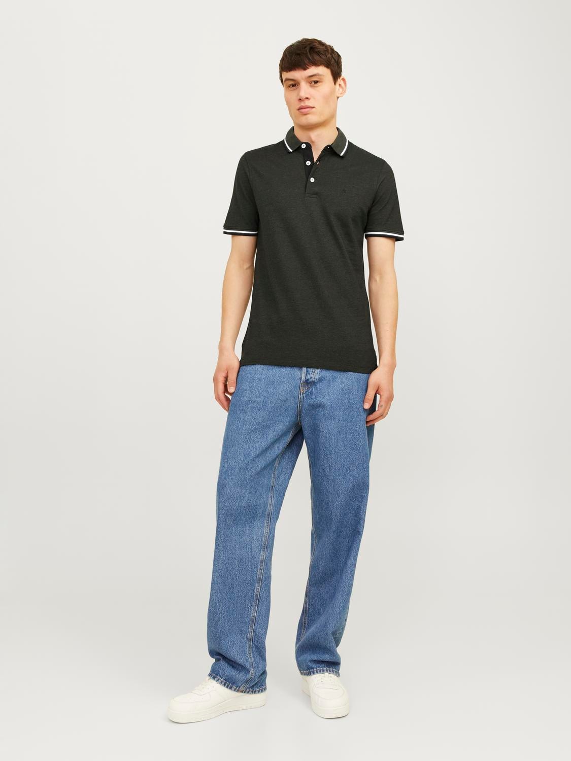 Jack & Jones Poloshirt »JJEPAULOS POLO SS 2PK MP NOOS«, (Packung, 2 tlg., 2er-Pack)