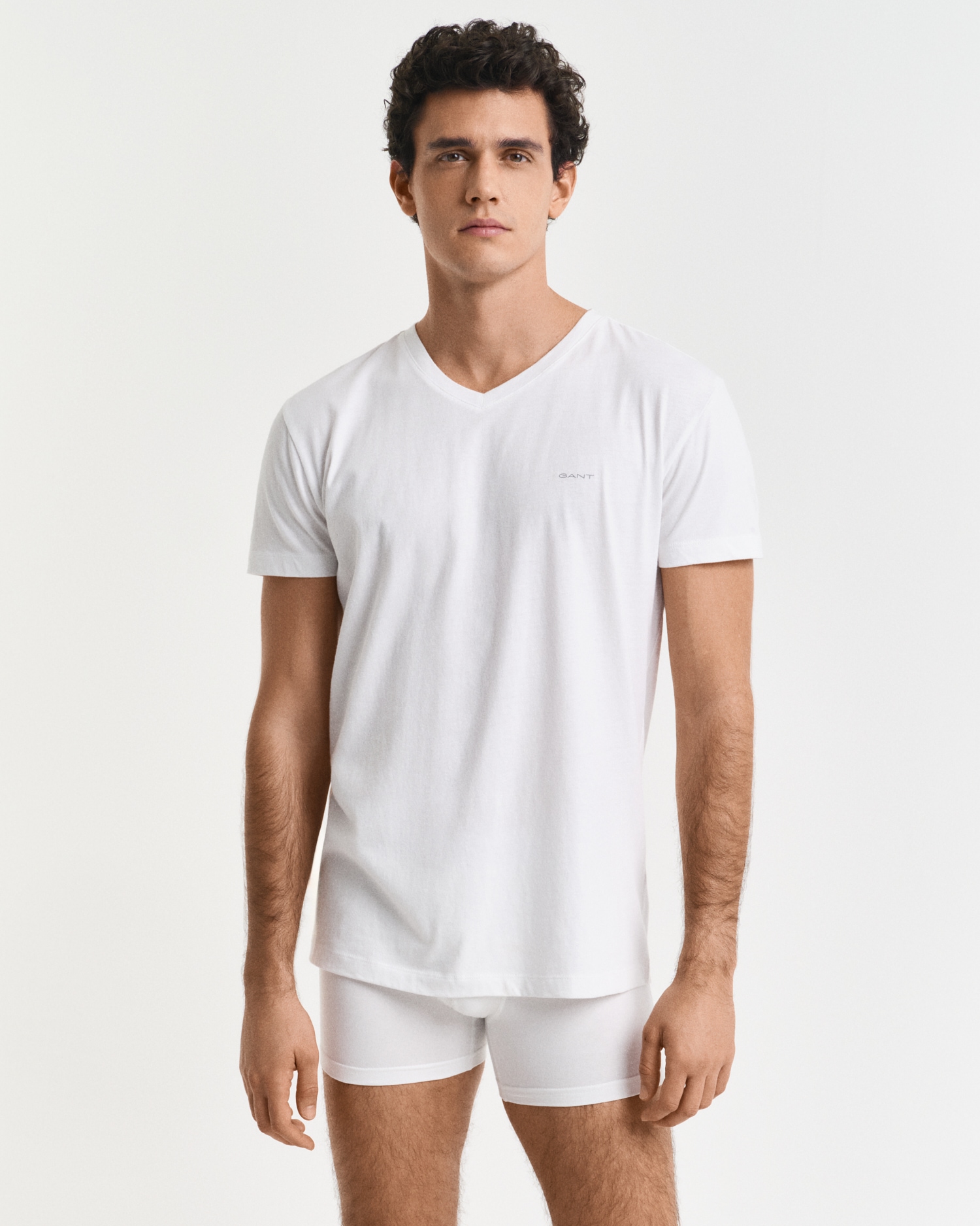 Gant T-shirt à manches courtes »V-NECK T-SHIRT 2-PACK« Mit V-Ausschnitt