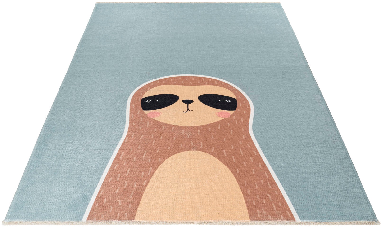 Image of Obsession Kinderteppich »My Greta 604«, rechteckig, 6 mm Höhe, Kurzflor, Motiv Faultier, mit Fransen, Kinderzimmer bei Ackermann Versand Schweiz
