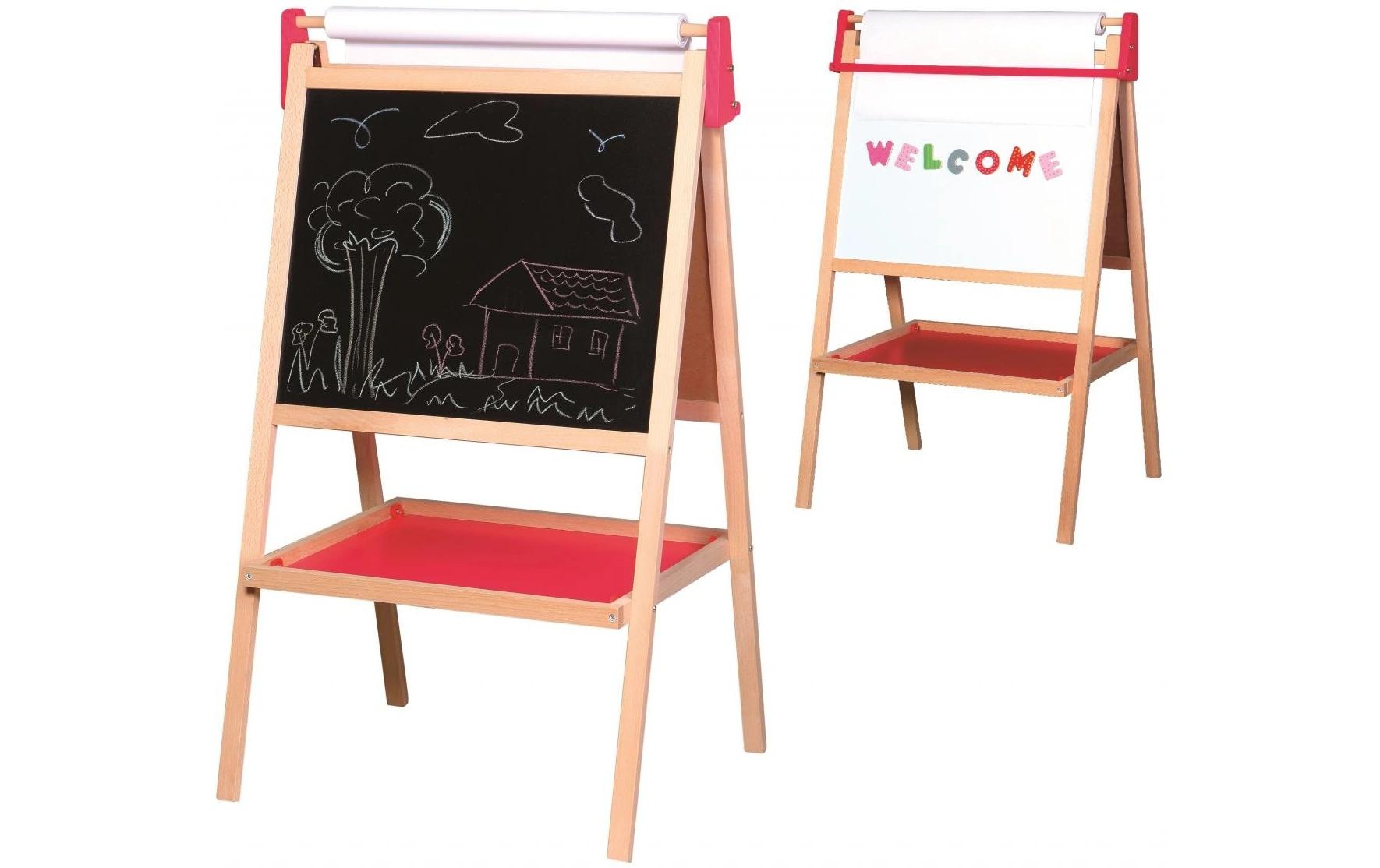 Image of Spielba Magnettafel "Maltafel mit Papier und Kreiden" Magnetische Standtafel