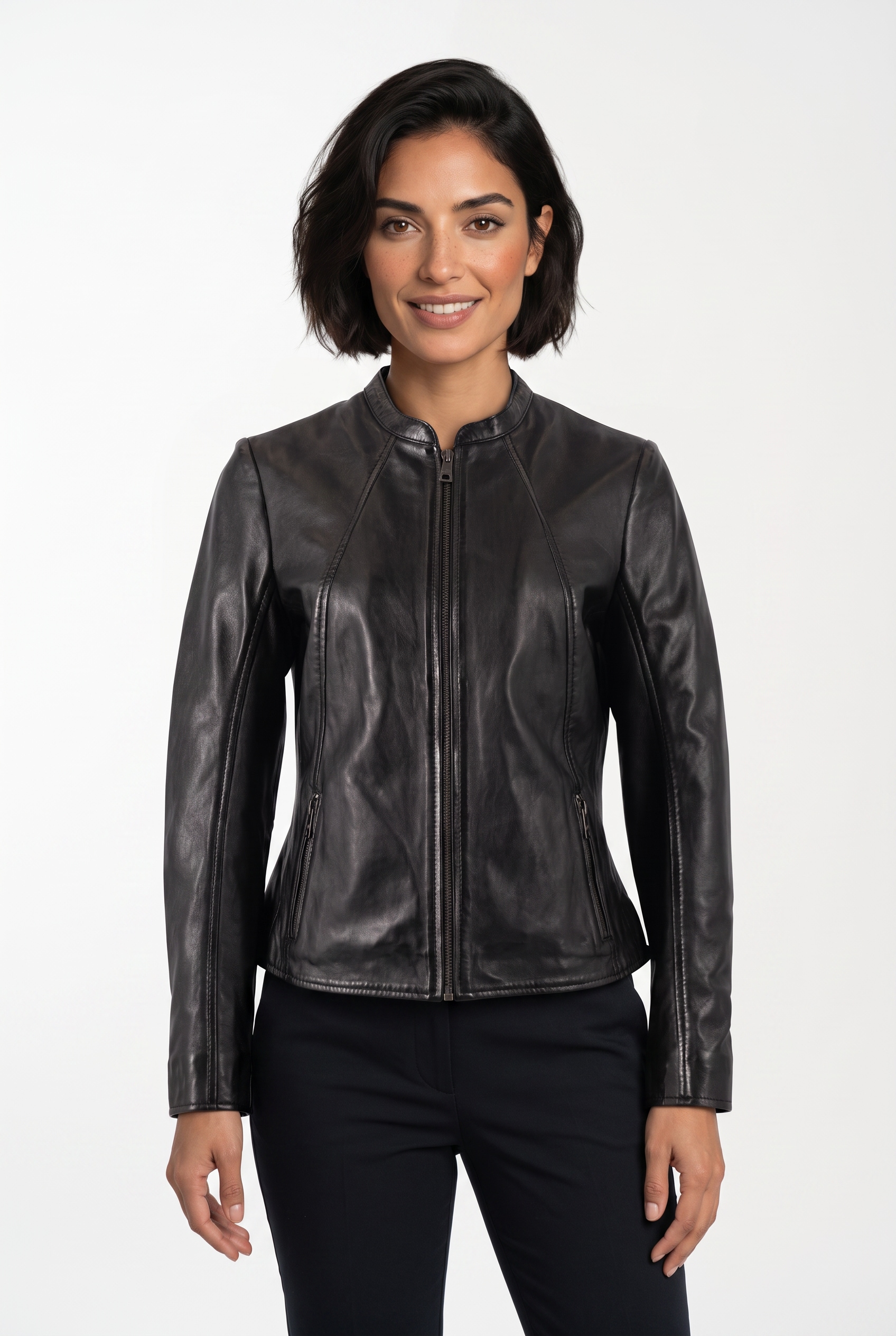 Image of Mauritius Lederjacke "MWZaya" mit formgebenden Teilungsnähten