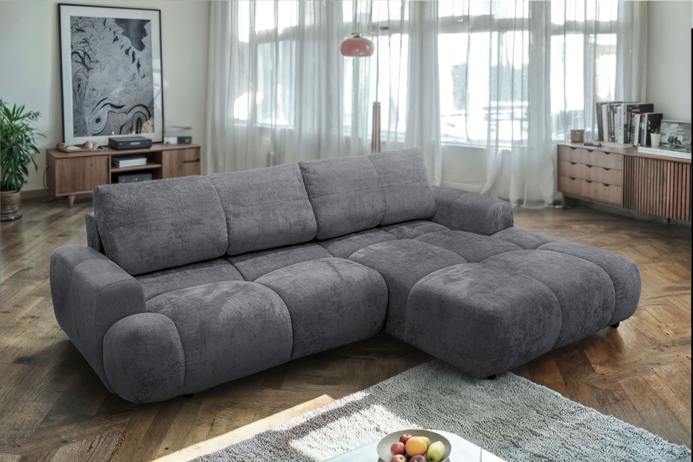 Image of exxpo - sofa fashion Ecksofa inkl. Bettfunktion und Bettkasten,toller Sitzkomfort, Steppung im Sitz