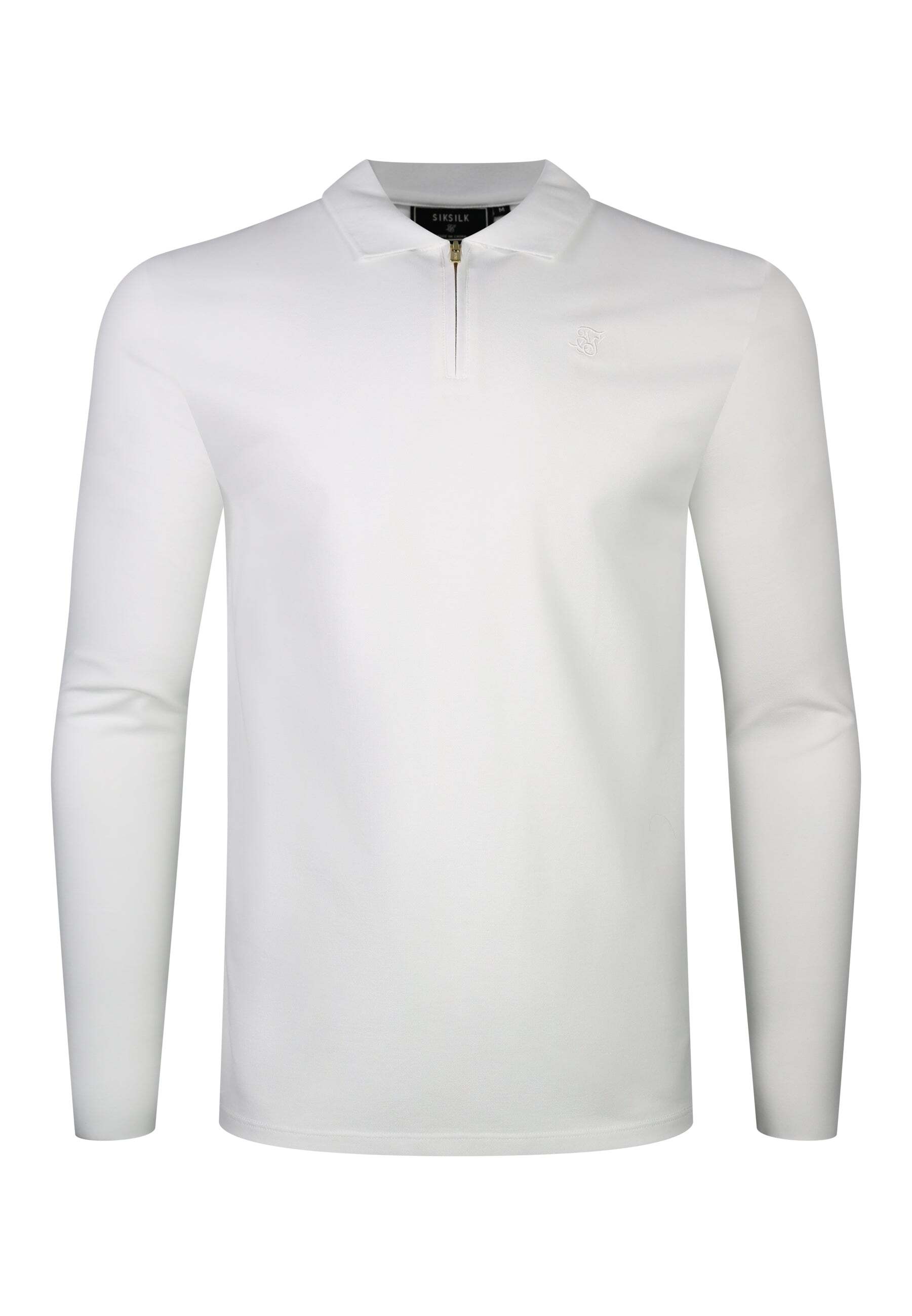 Image of Siksilk Langarm-Poloshirt "Siksilk Langarmpolo Longlseeved Zip"