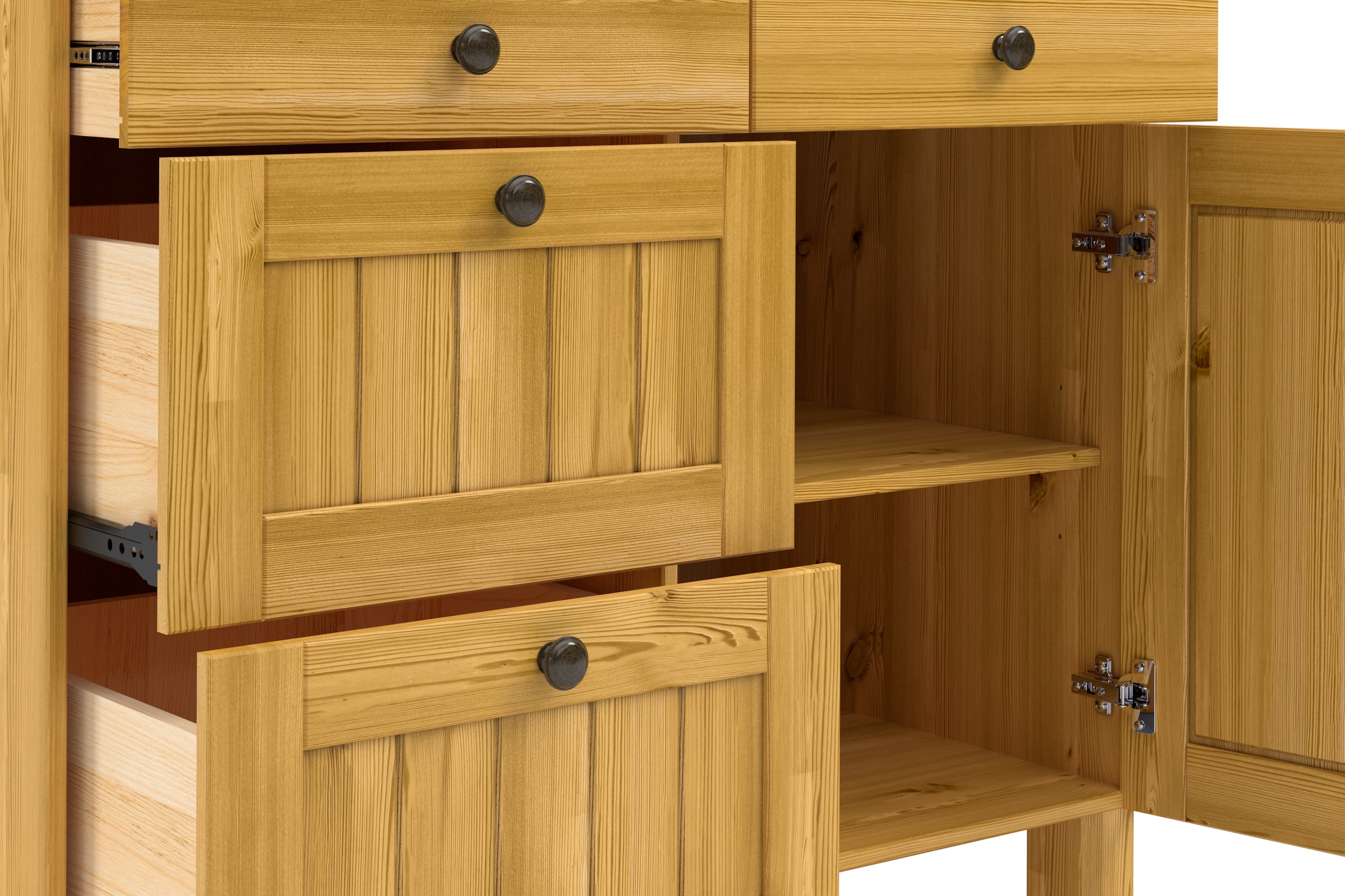 Home affaire Unterschrank »Alby2« Mit Metallgriffen, Breite 100 cm