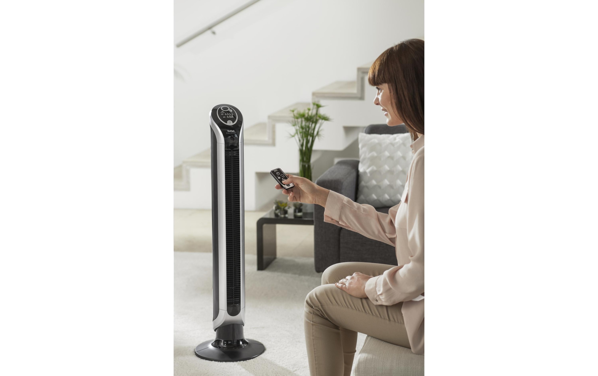Rowenta Ventilateur de tour »Eole Infinite VU6670 Schwarz«