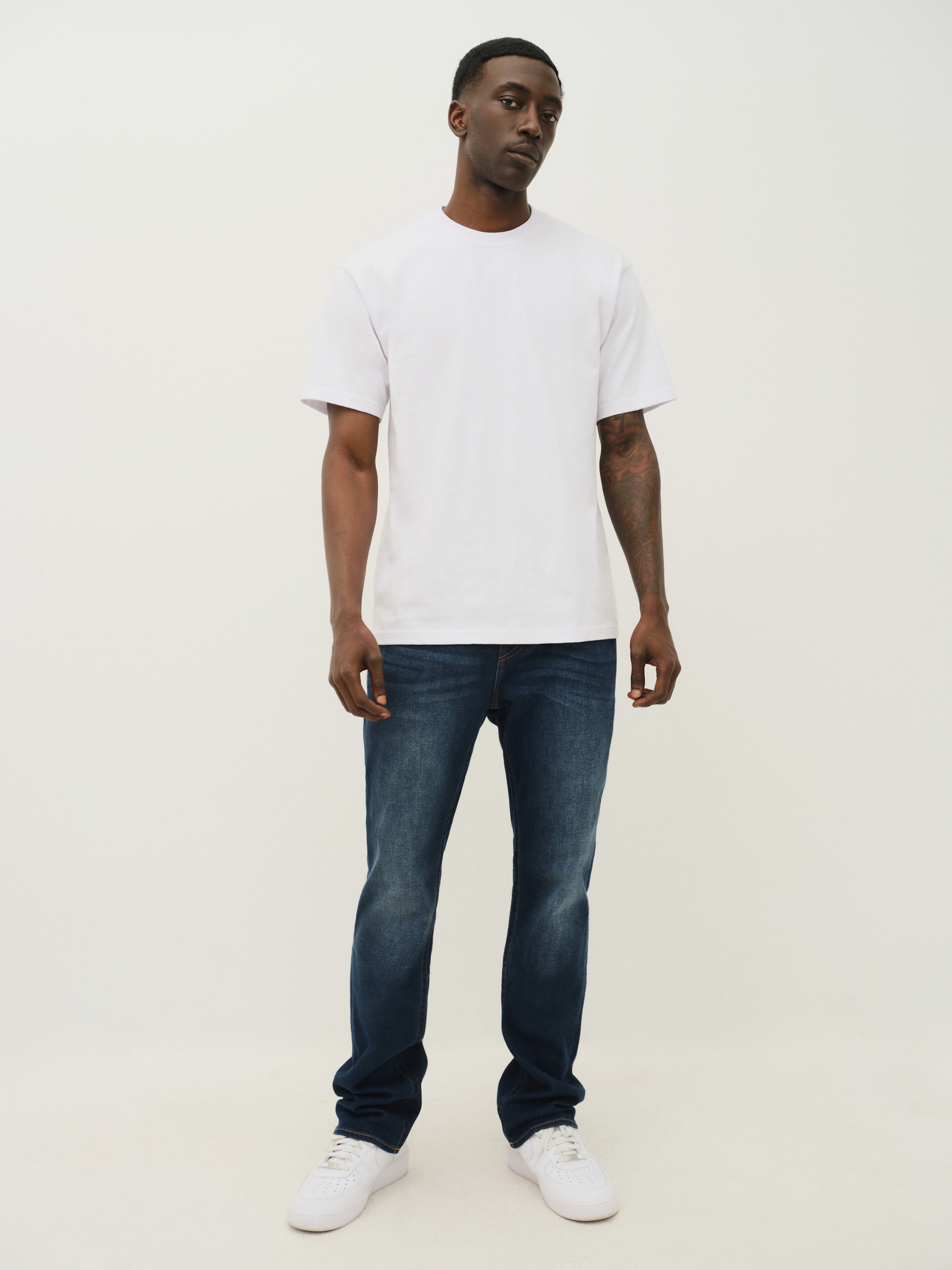 True Religion Jeans droit »RICKY SN FLAP« mélange coton, coupe droite