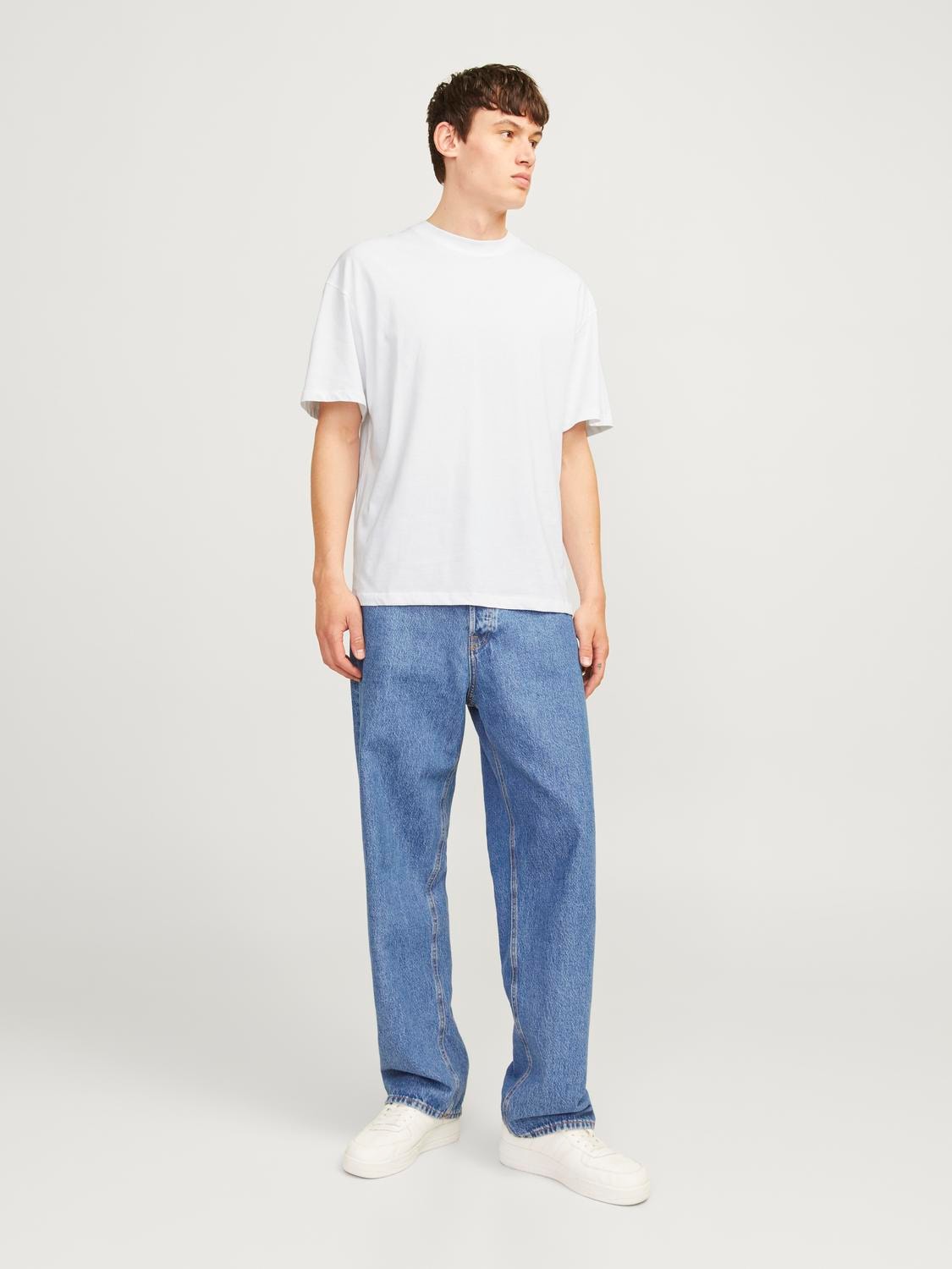 Jack & Jones Rundhalsshirt »JJEBRADLEY TEE SS O-NECK 2PK MP NOOS«, (2 tlg.)
