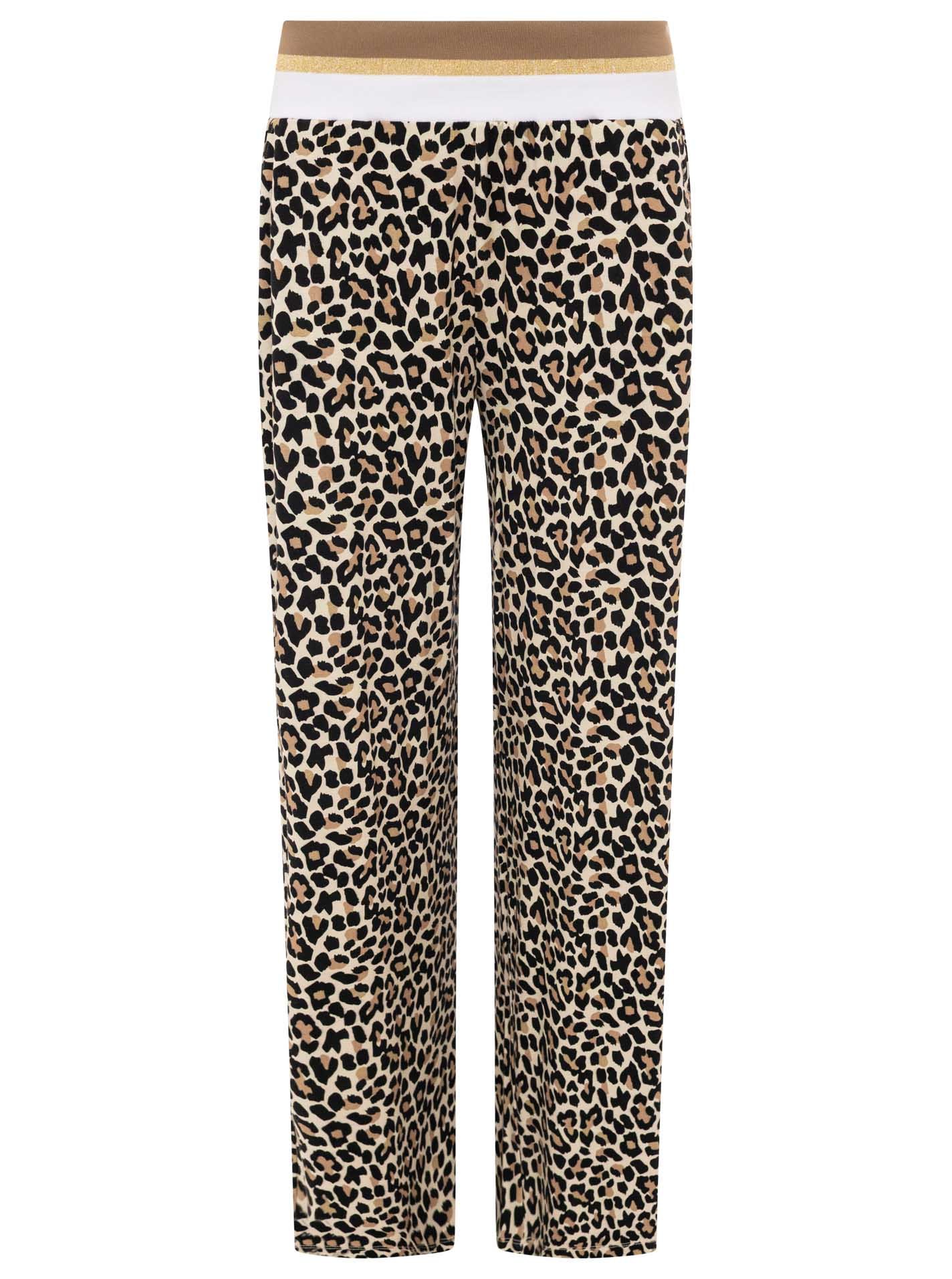 Zwillingsherz Stoffhose »"Leo"«  Elastischer Bund, Leomuster, fliessender Stoff, leichtes Material