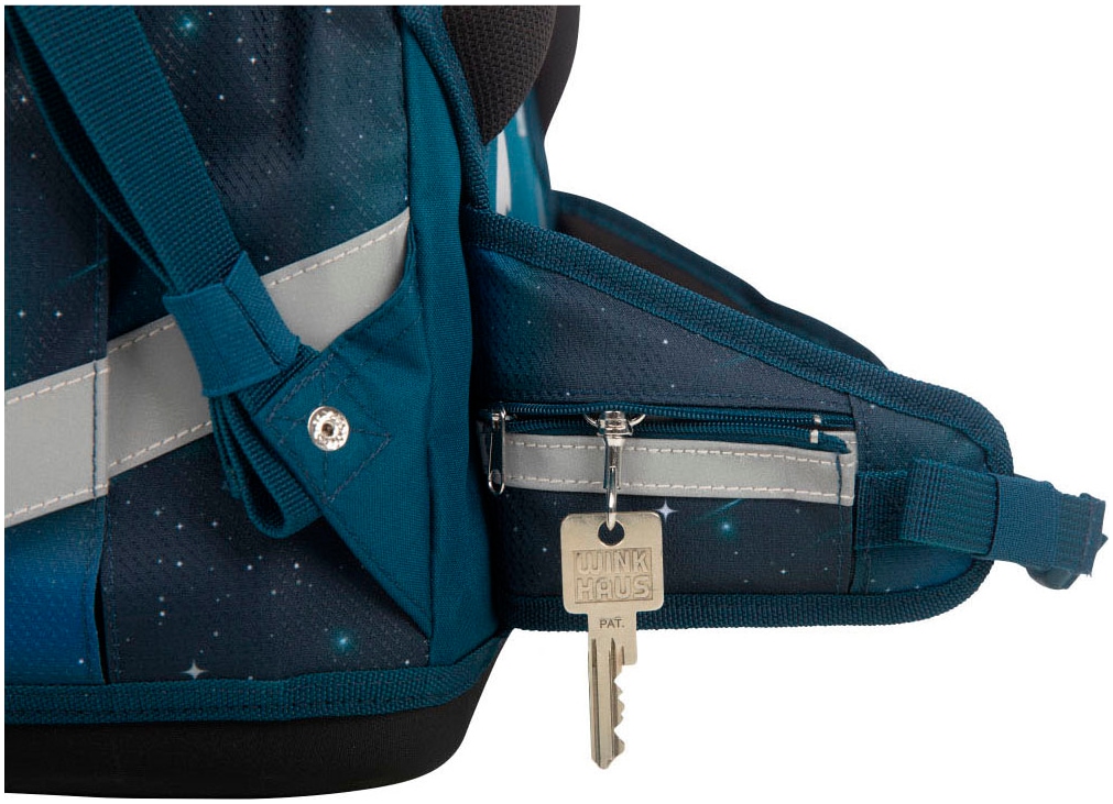 SCHOOL-MOOD® Schulranzen »Champion Pro« retroreflektierende Flächen mit LED-Patchy