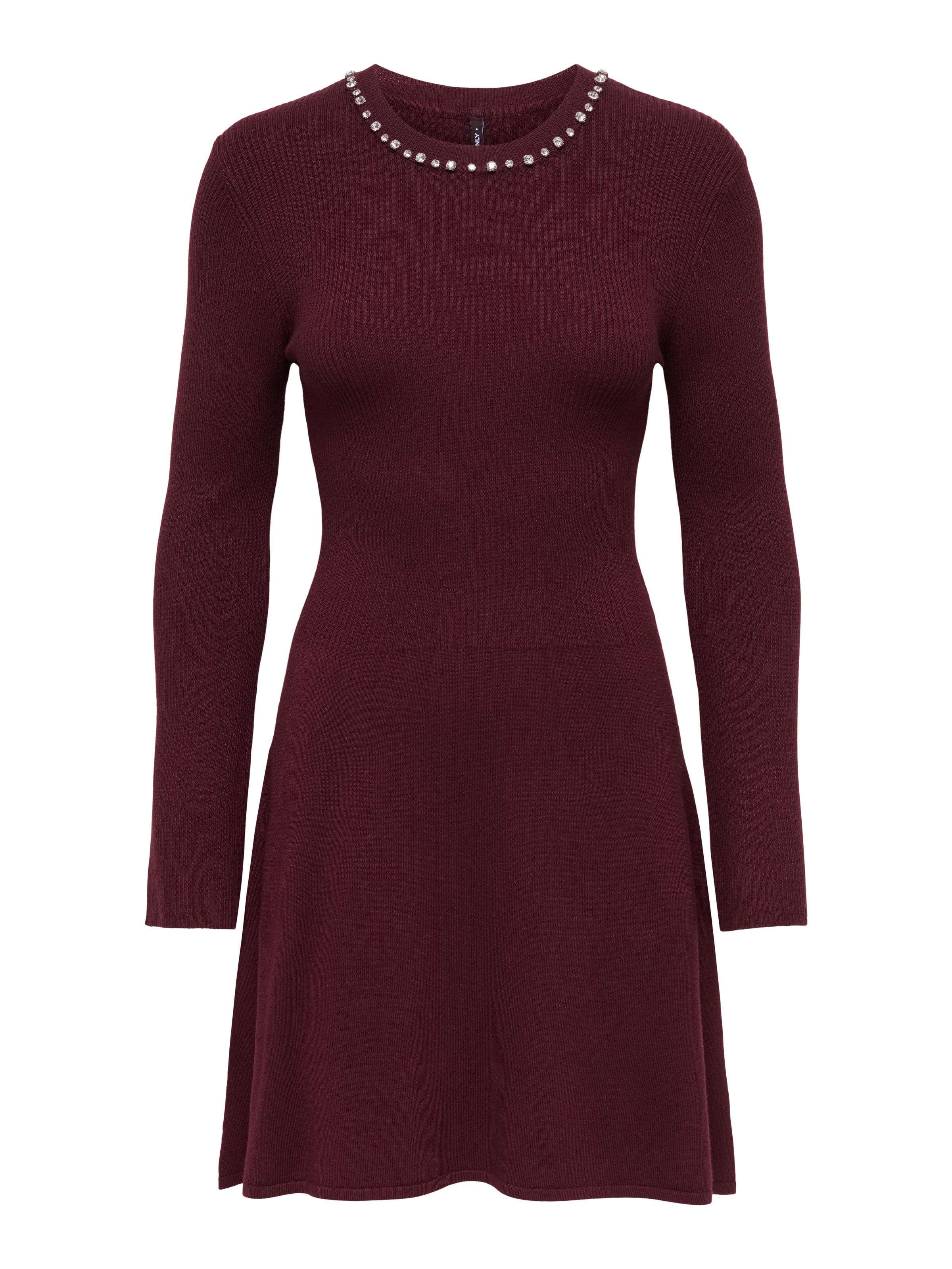 ONLY Strickkleid »ONLNATASCHA LS O-NECK BLING DRESS CS KNT« Viskosemischung, regular fit