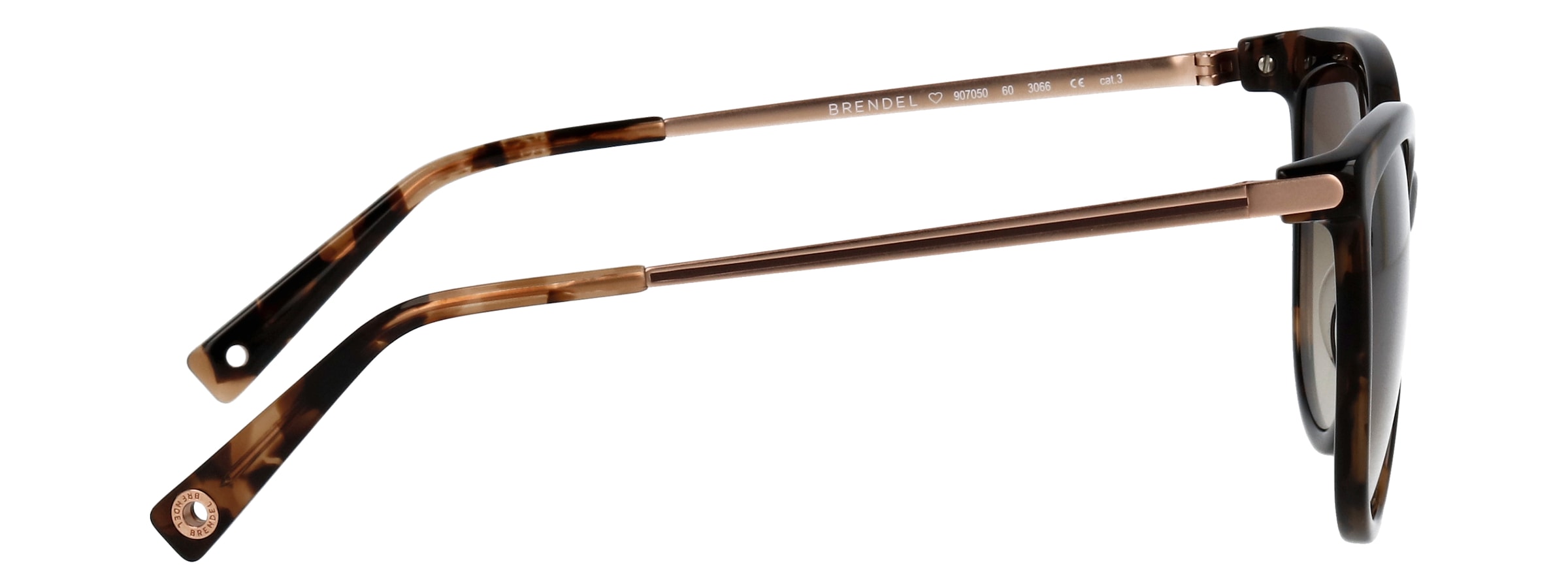 BRENDEL eyewear Sonnenbrille »Modell 907050« Form Feminin, Logoschriftzug auf Bügel, Kombifassung