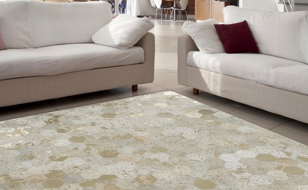 calo-deluxe Fellteppich »Scarllet 210«, rechteckig, 8 mm Höhe, echtes Rinderfell, Wohnzimmer