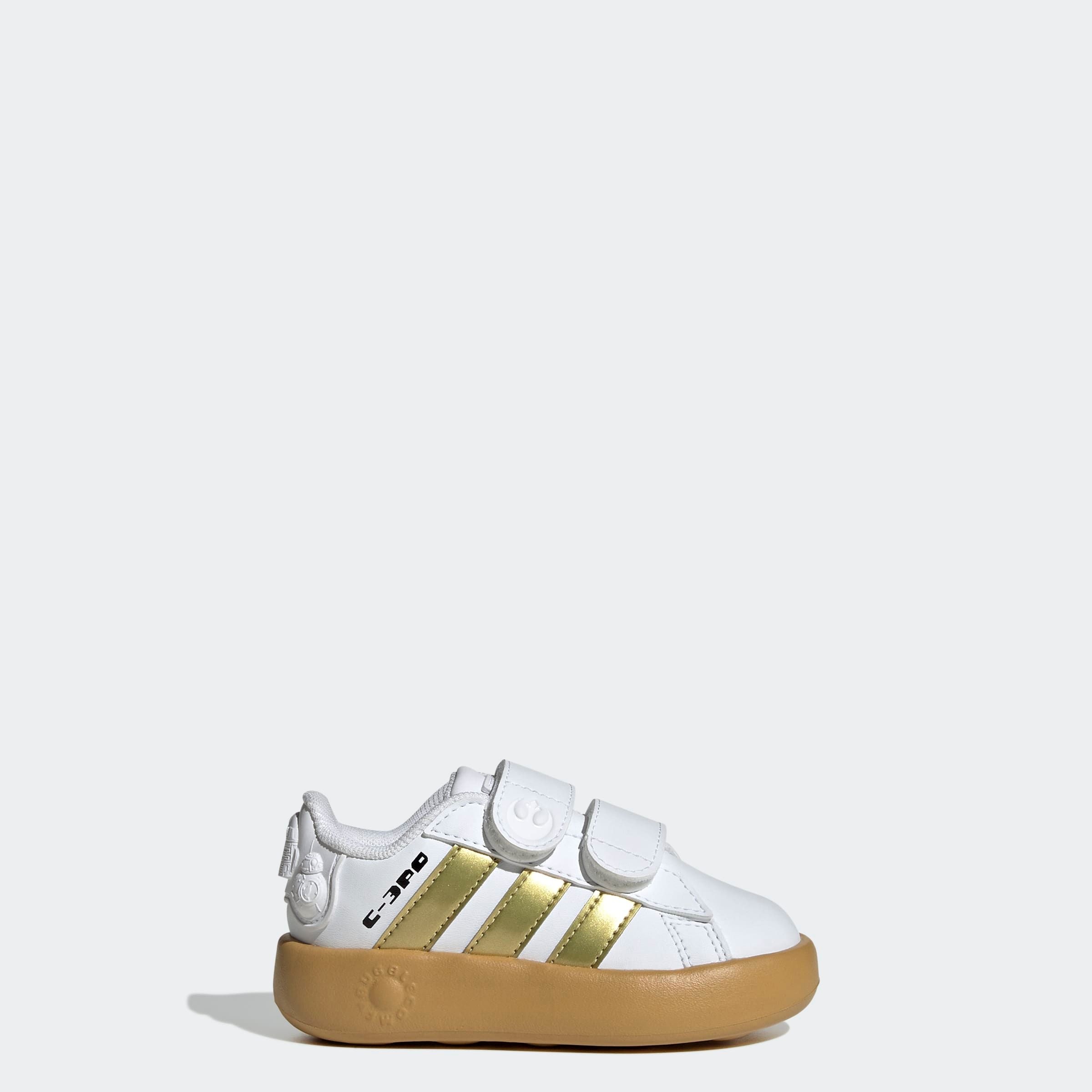 adidas Sportswear Klettschuh »ADIDAS STAR WARS KIDS GRAND COURT 2.0 SCHUH«, Design auf den Spuren des adidas Superstar, für Kinder