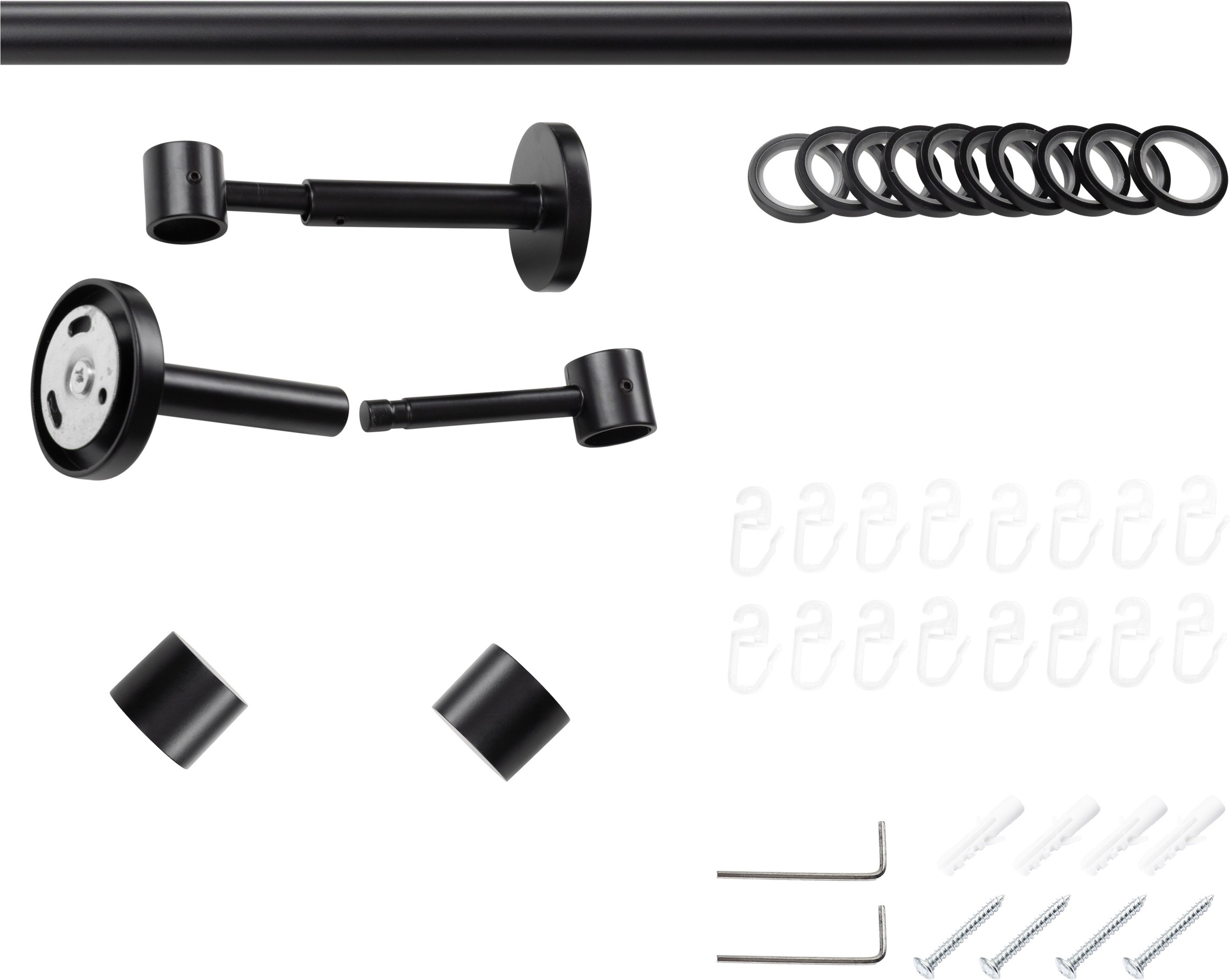 SN DECO GROUP Gardinenstange Ø 19 mm Fixmass;kürzbar