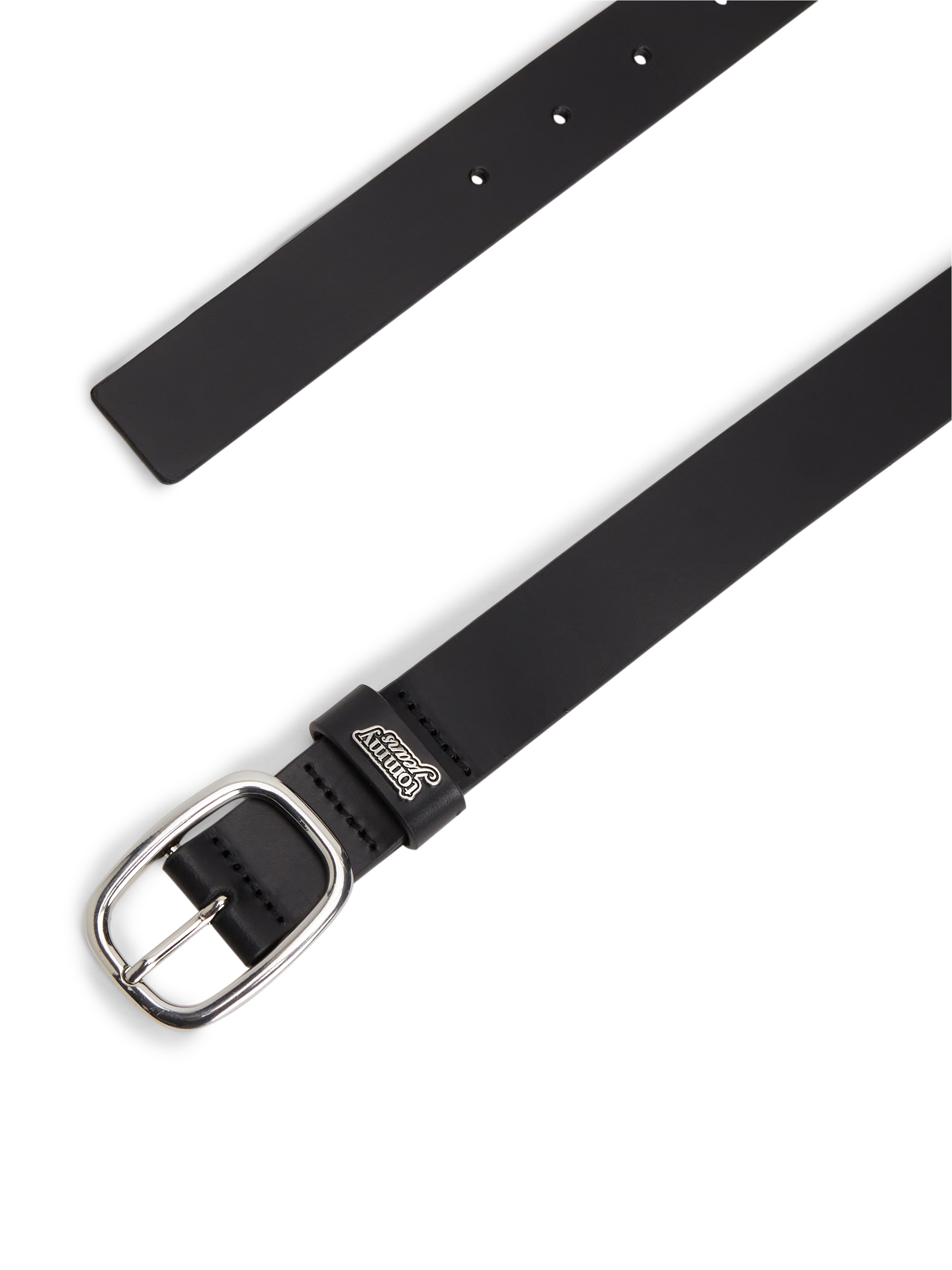 Tommy Jeans Ledergürtel »TJW OVAL 3.0 BUCKLE« Grössenverstellbar mit Logodetail