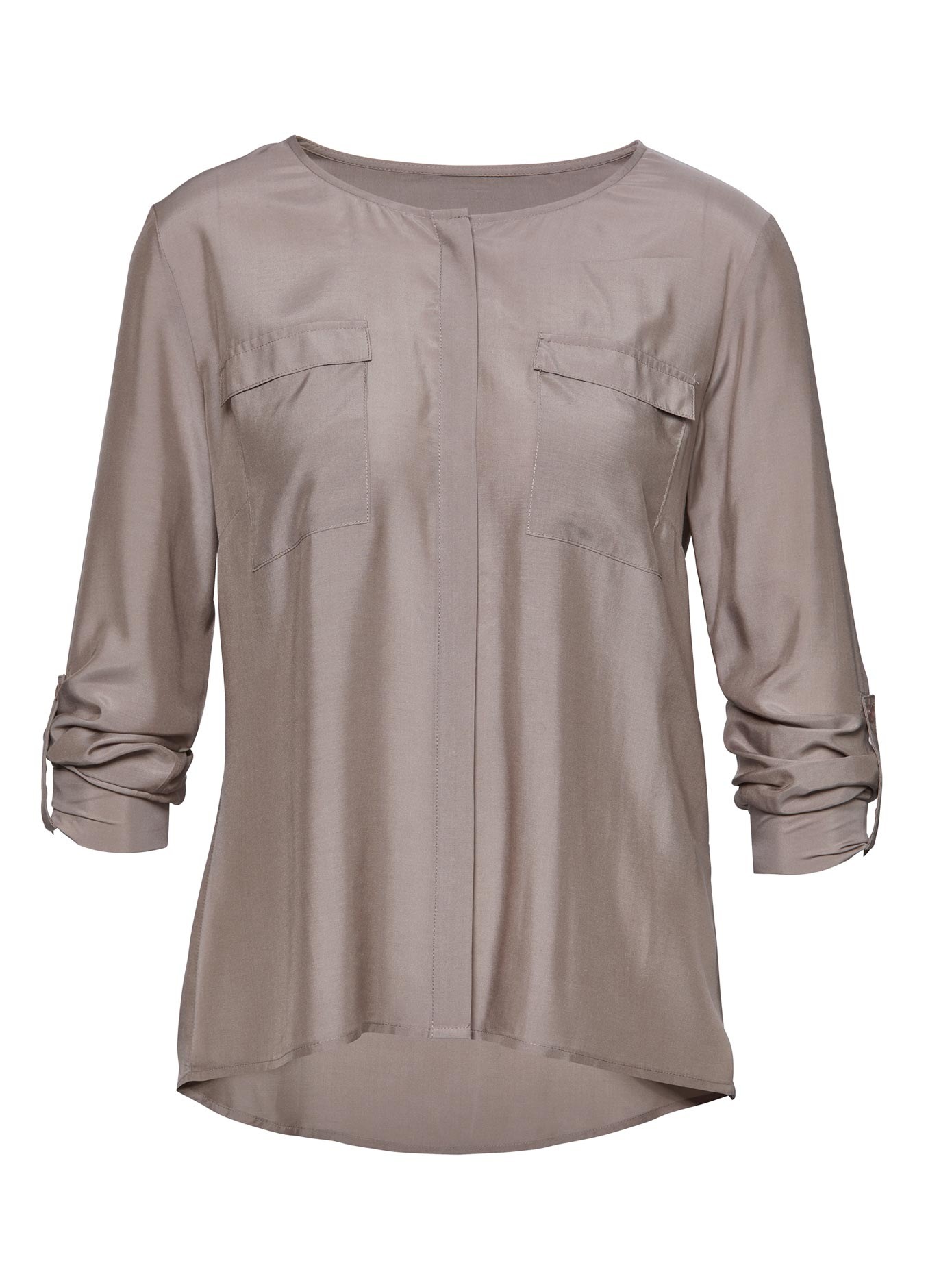 Bluse mit hohem Seiden-Anteil