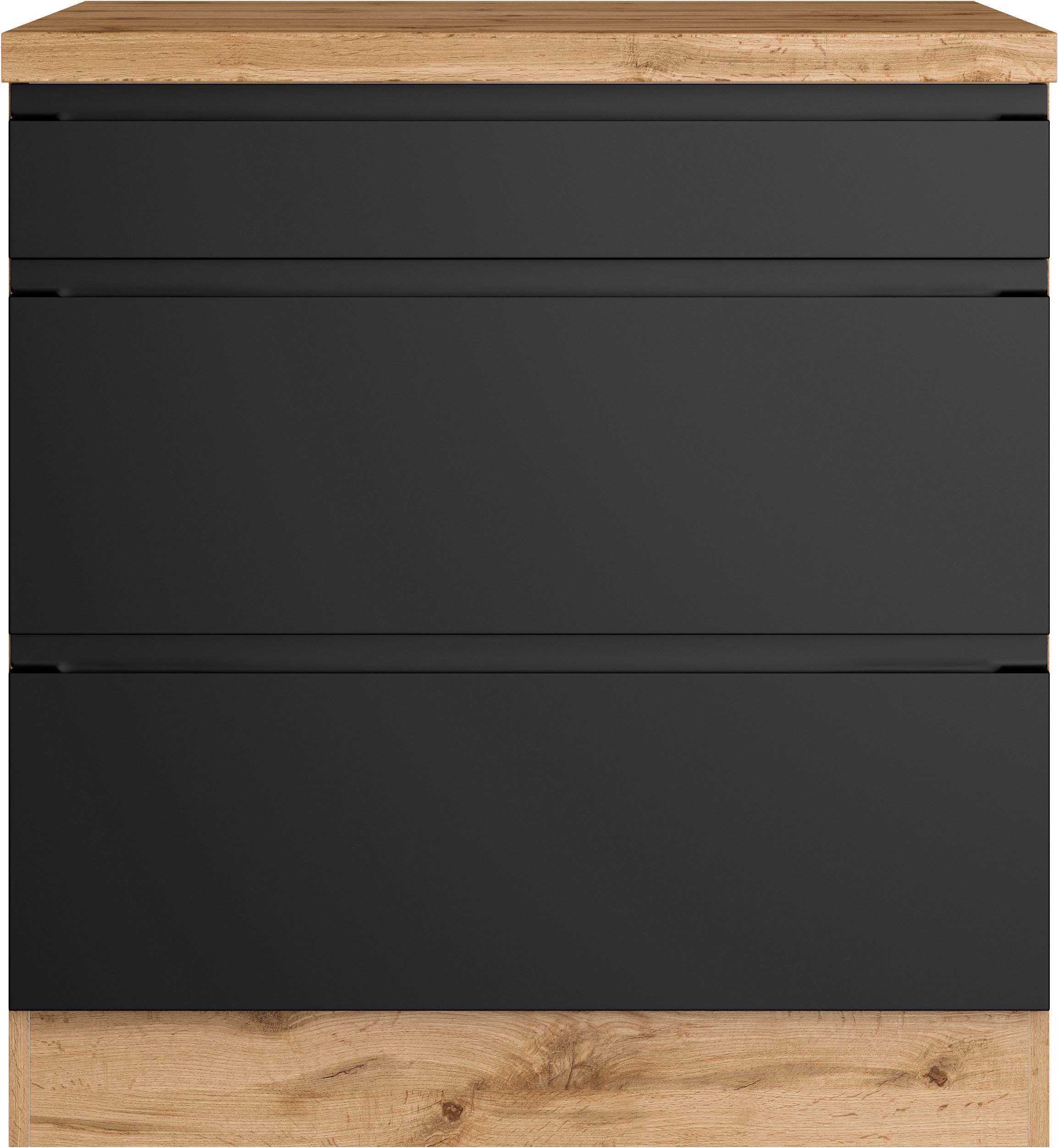 KOCHSTATION »KS-Virginia,neu in verbesserter Ausführung« Stauraum, Softclose,  Breite 80 cm, Höhe 86 cm, Softclose-Auszüge