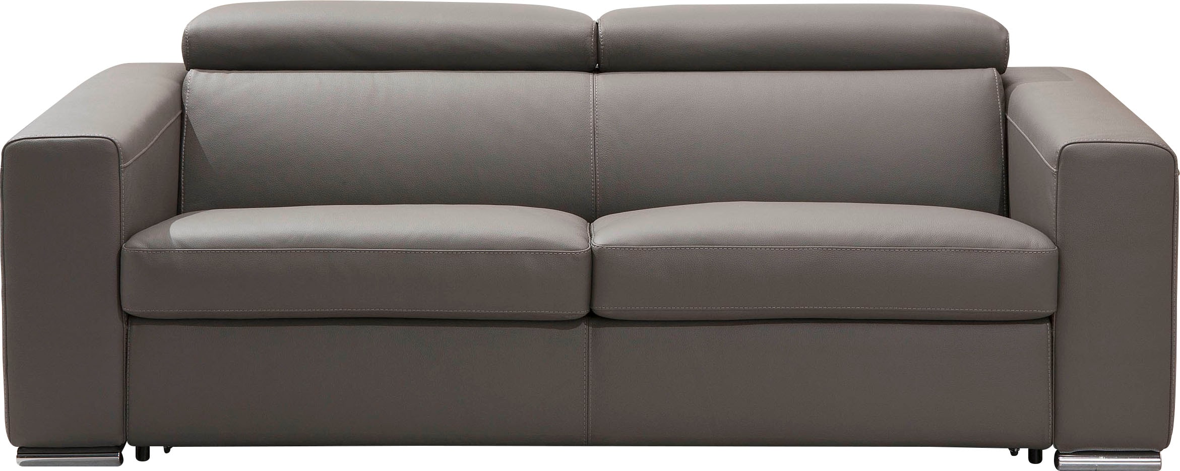 Egoitaliano Schlafsofa »Cabiria, Design und super Sitz- und Liegekomfort«, Sofa inkl. Schlaffunktion, Kopfteile verstellbar, mit Metallfüssen